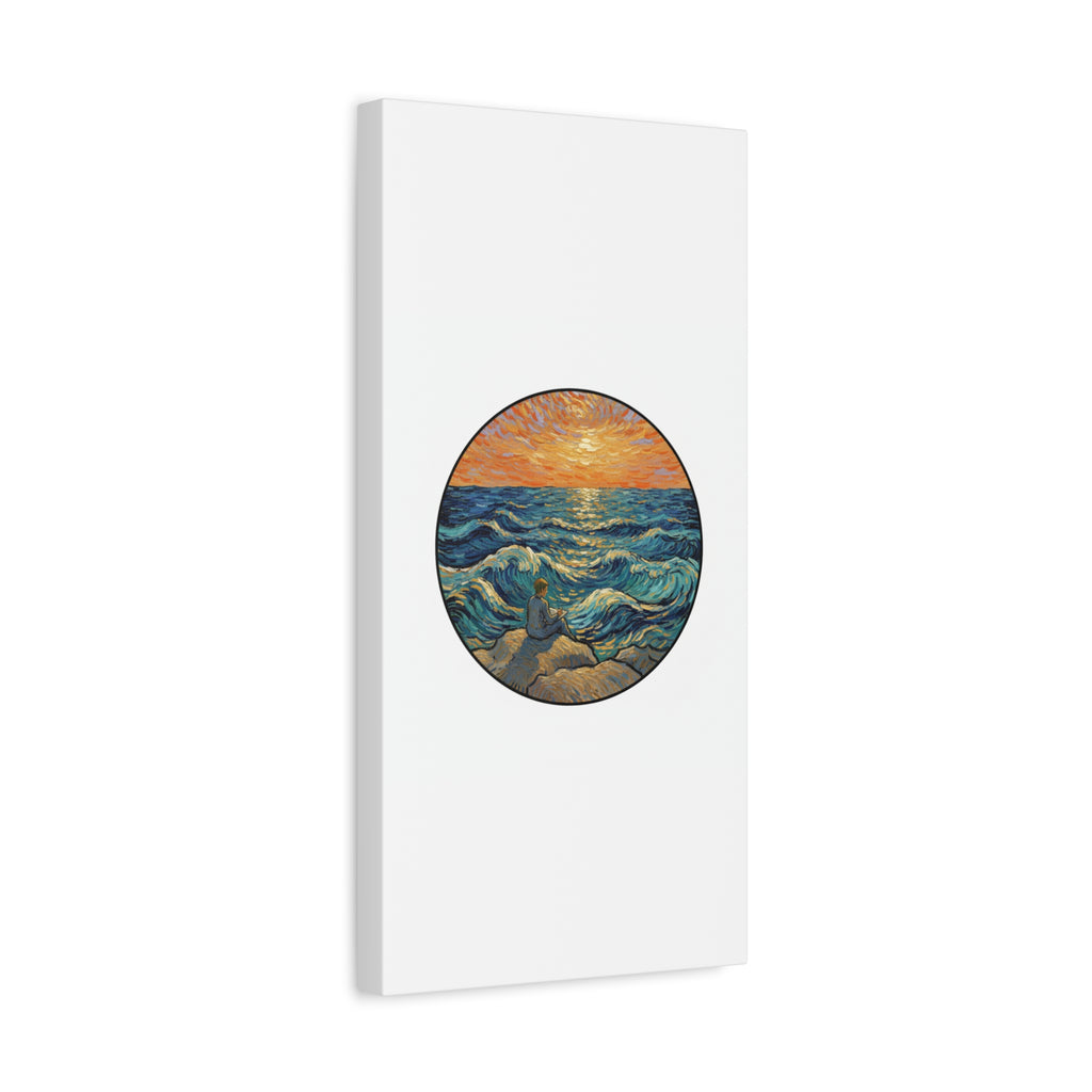 Presidential Sunset Figure Canvas — Ocean Edition