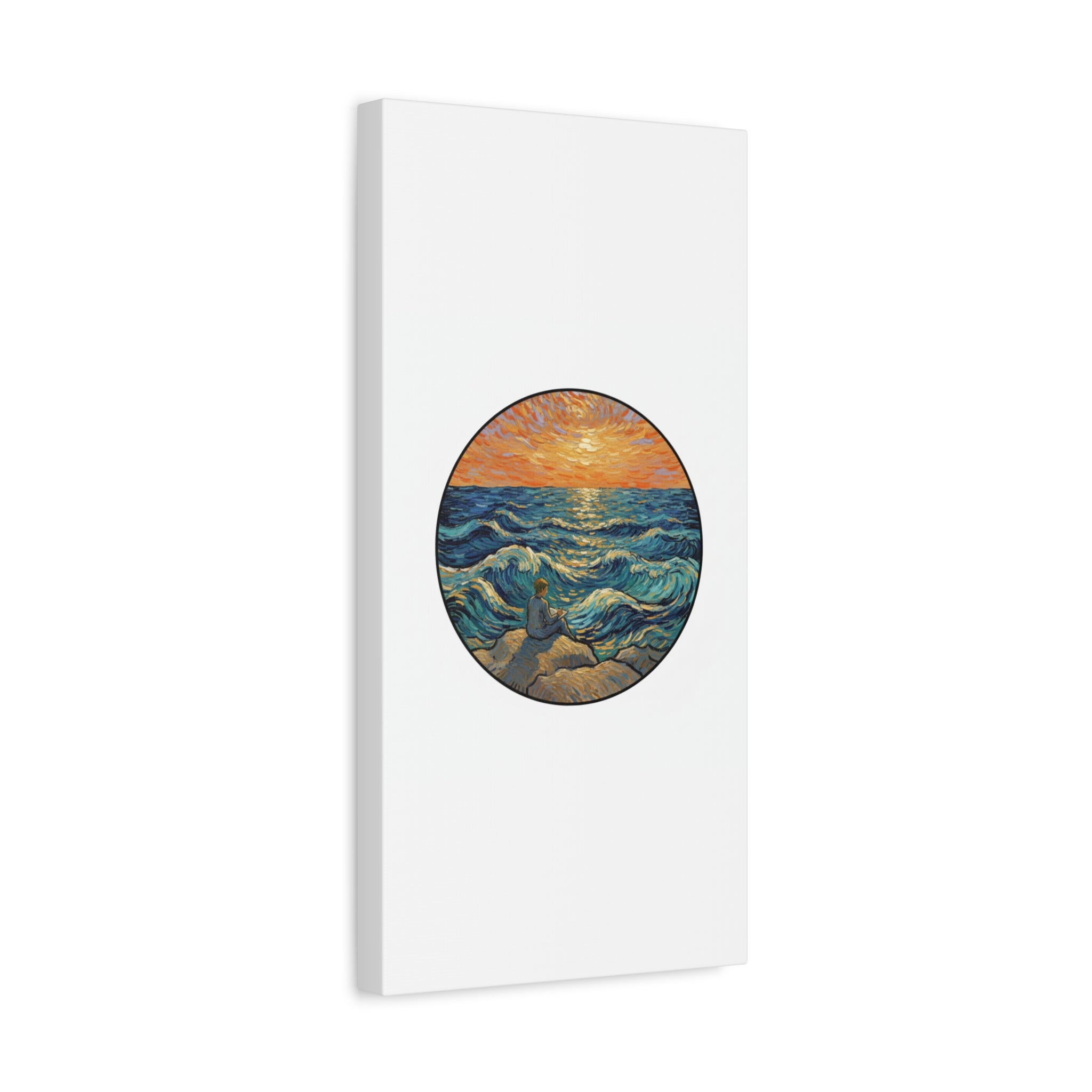 Presidential Sunset Figure Canvas — Ocean Edition