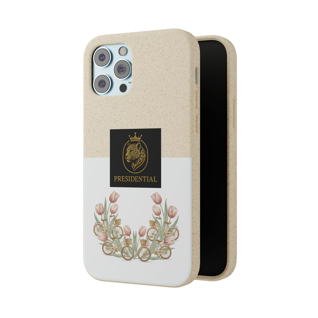 Biodegradable Phone Case — Presidential Lion Crest with Floral Wreath