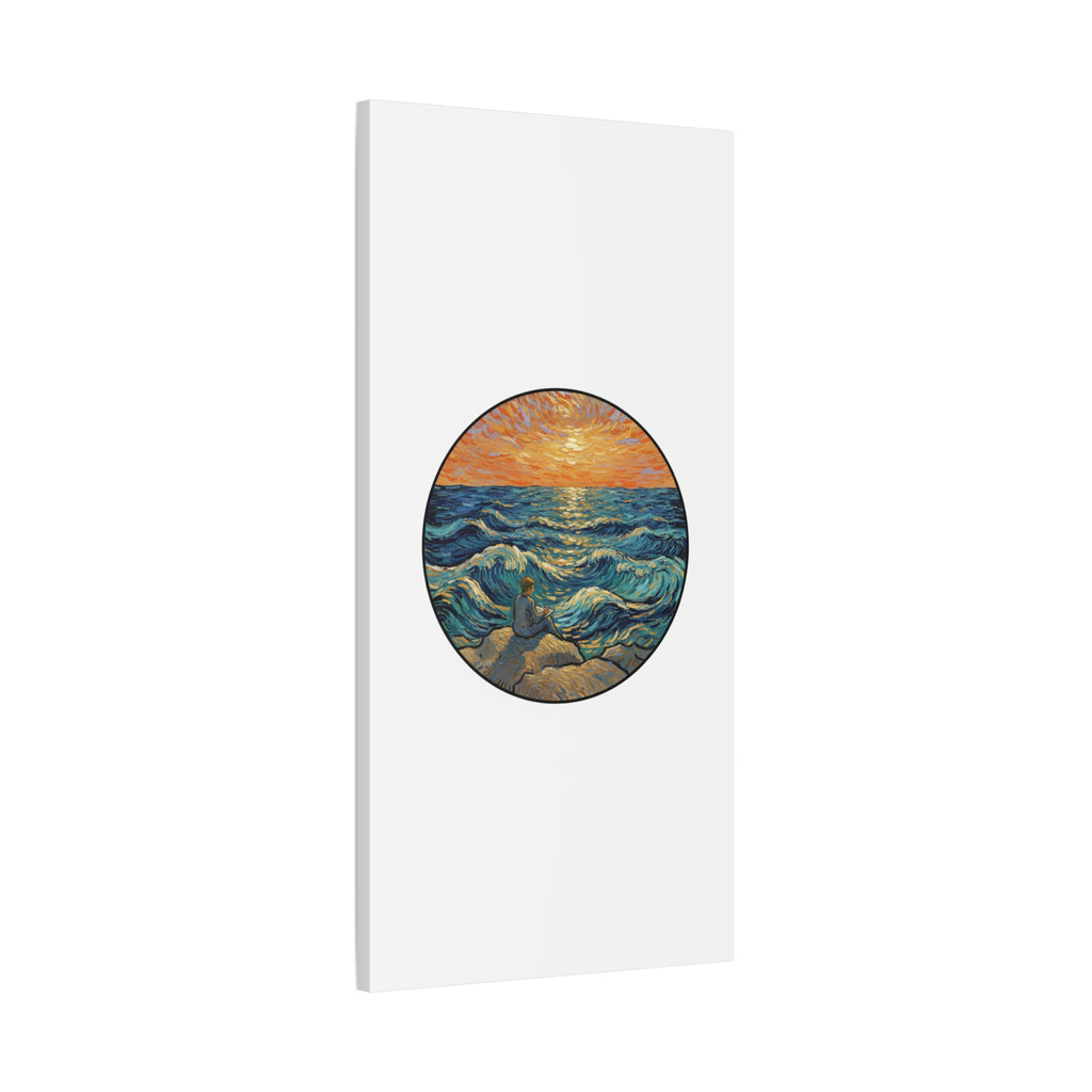 Presidential Sunset Figure Canvas — Ocean Edition