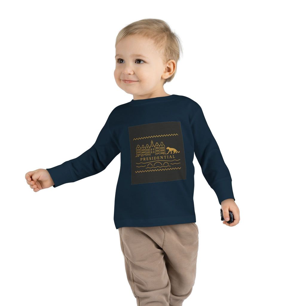 Presidential Leopard Toddler Long Sleeve Tee