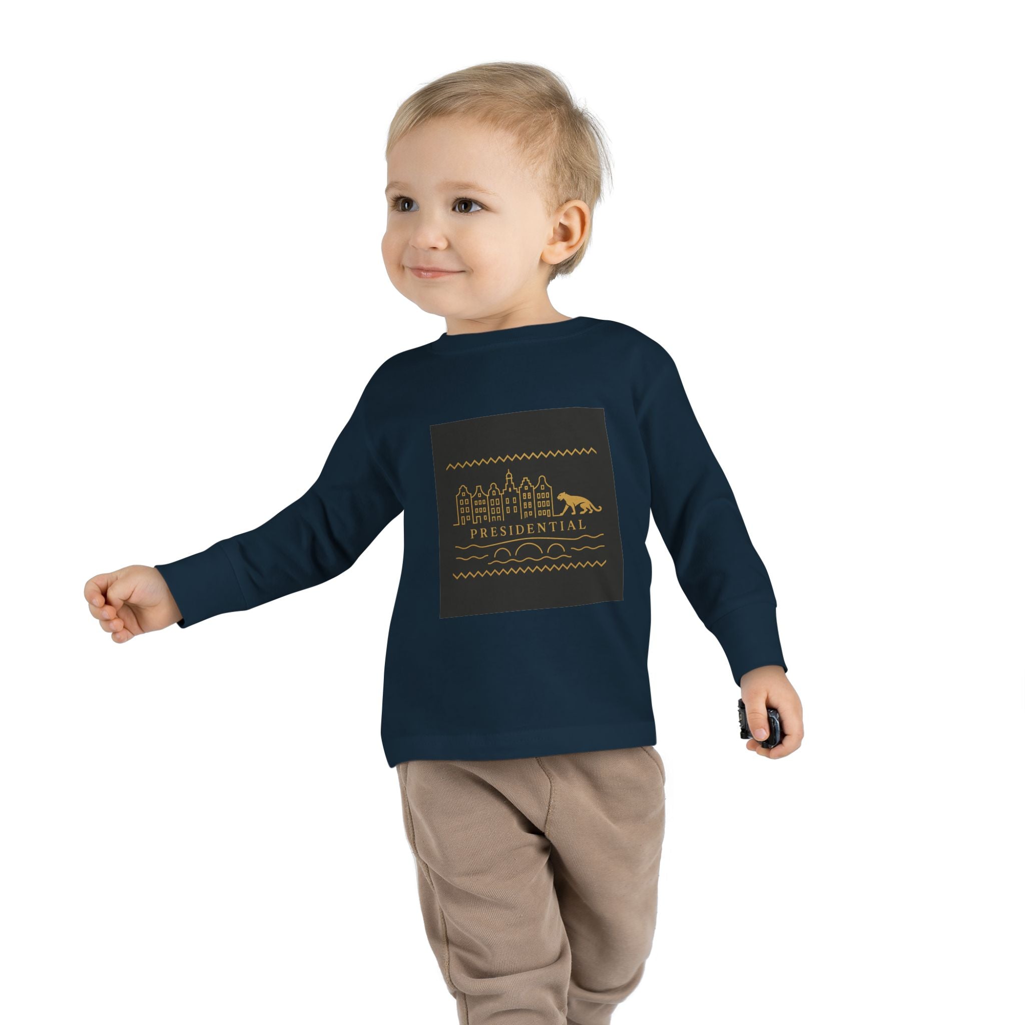Presidential Leopard Toddler Long Sleeve Tee