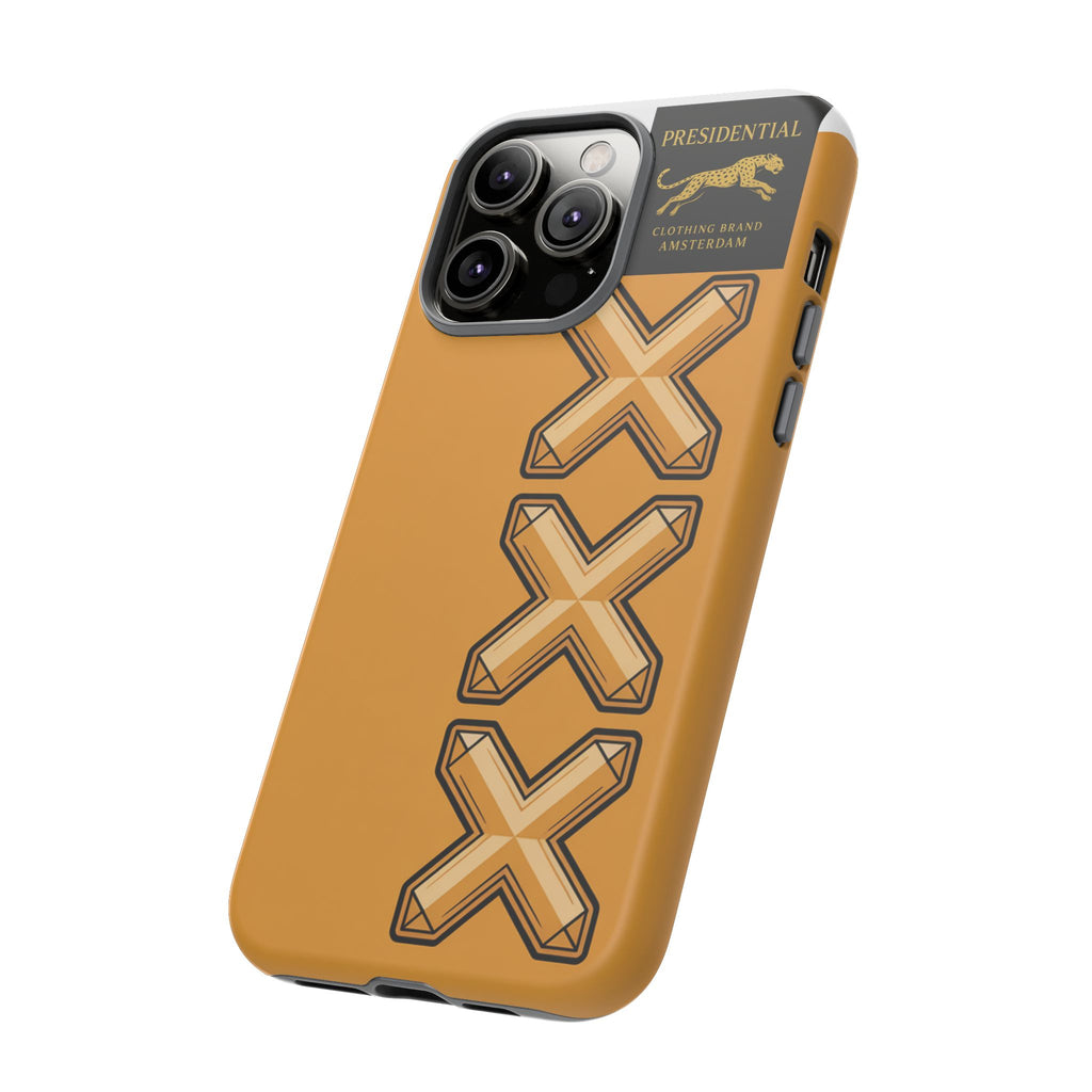 Amsterdam XXX Gold Tough Phone Case – Presidential Lion Design