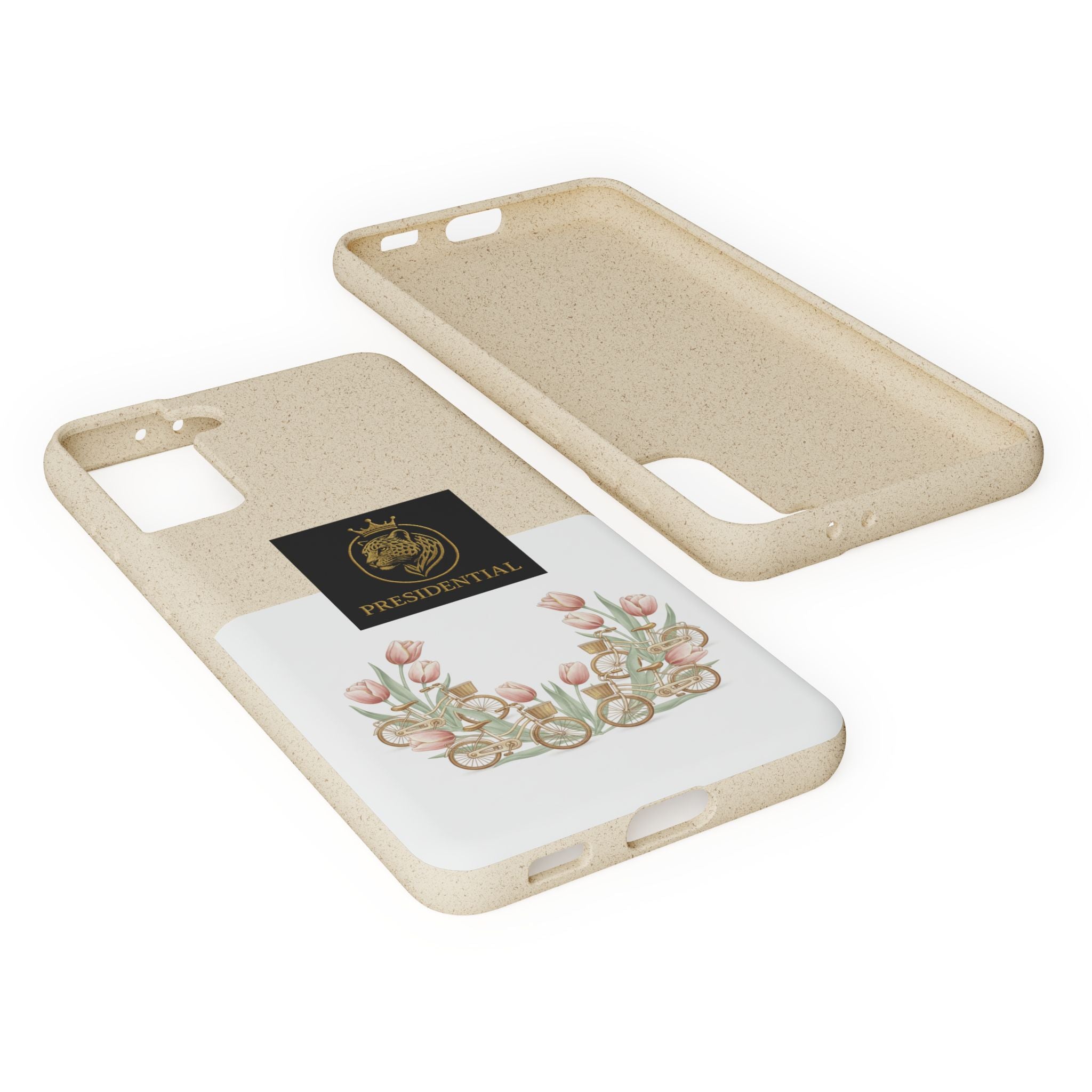 Biodegradable Phone Case — Presidential Lion Crest with Floral Wreath
