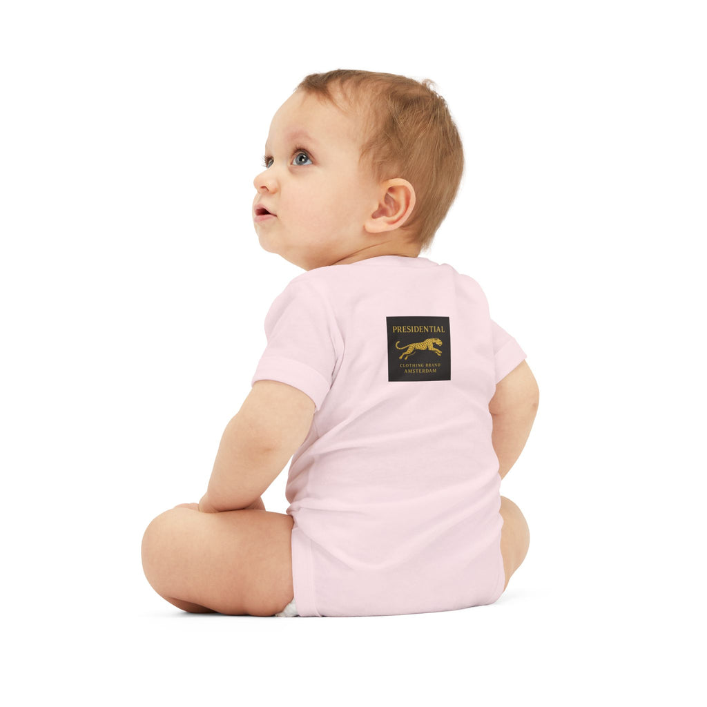 Infant One-Piece Bodysuit — 'Presidential' Gold Lion Logo Baby Bodysuit