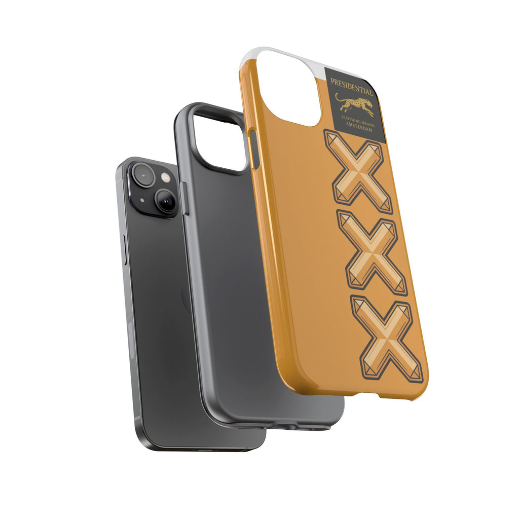 Amsterdam XXX Gold Tough Phone Case – Presidential Lion Design