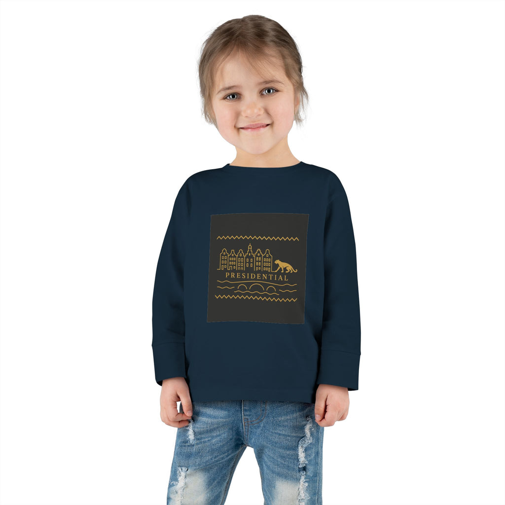 Presidential Leopard Toddler Long Sleeve Tee