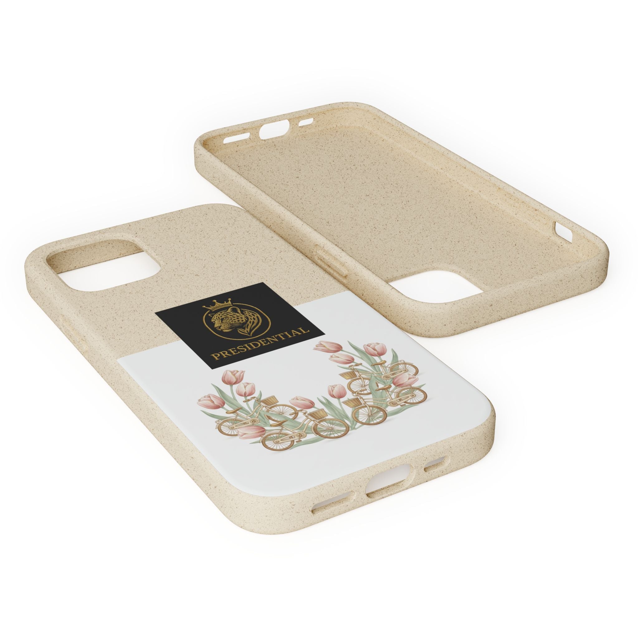 Biodegradable Phone Case — Presidential Lion Crest with Floral Wreath