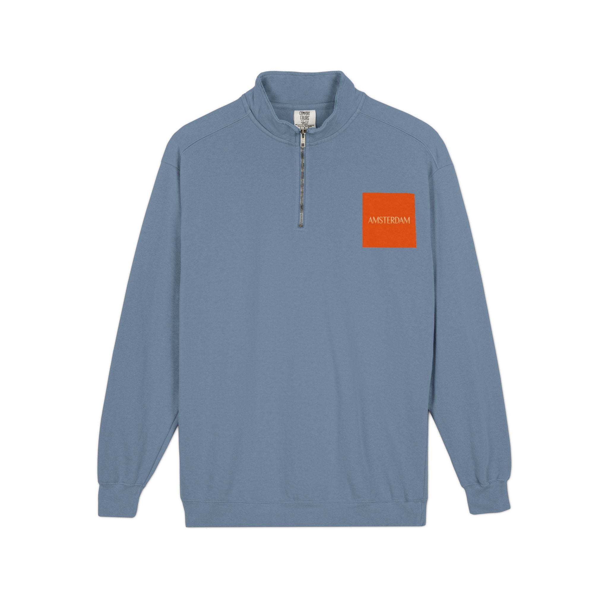 Quarter-Zip Sweatshirt — Night City 'Presidential' Graphic