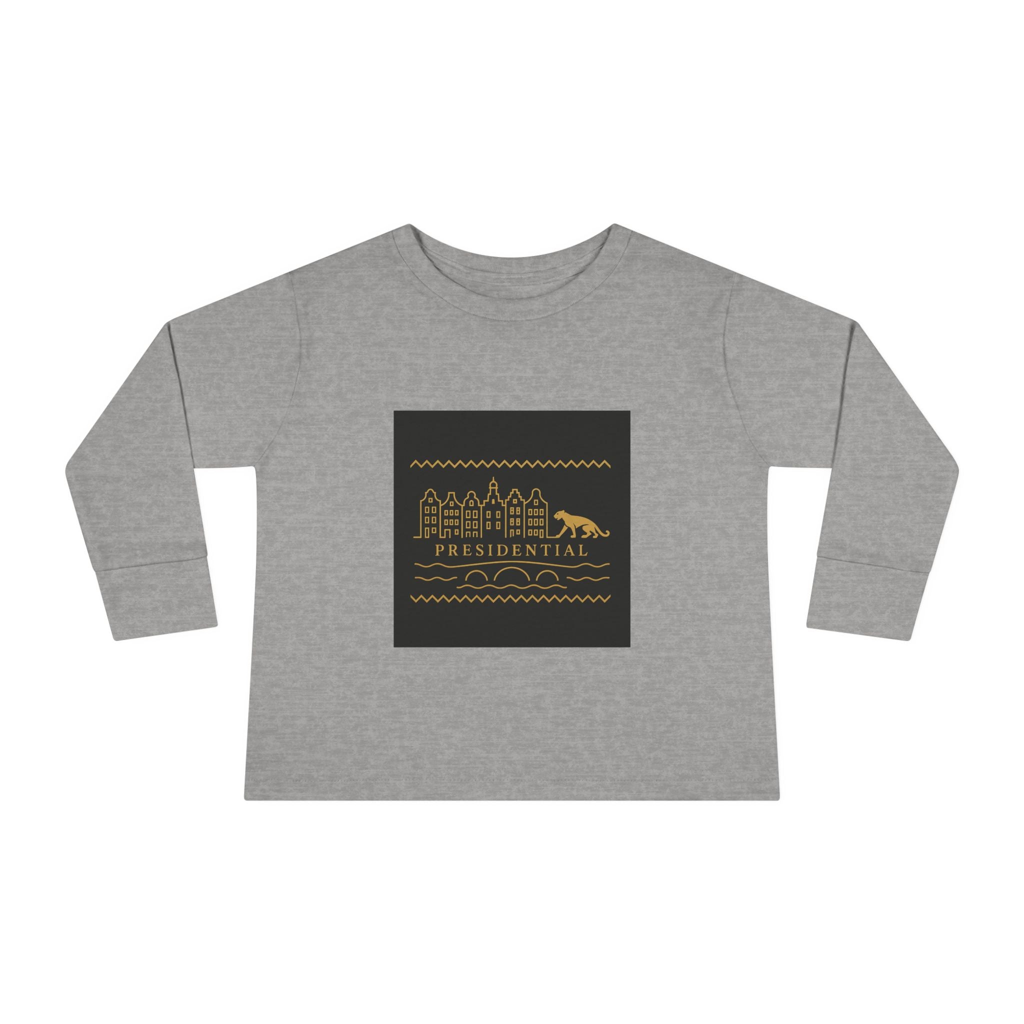 Presidential Leopard Toddler Long Sleeve Tee