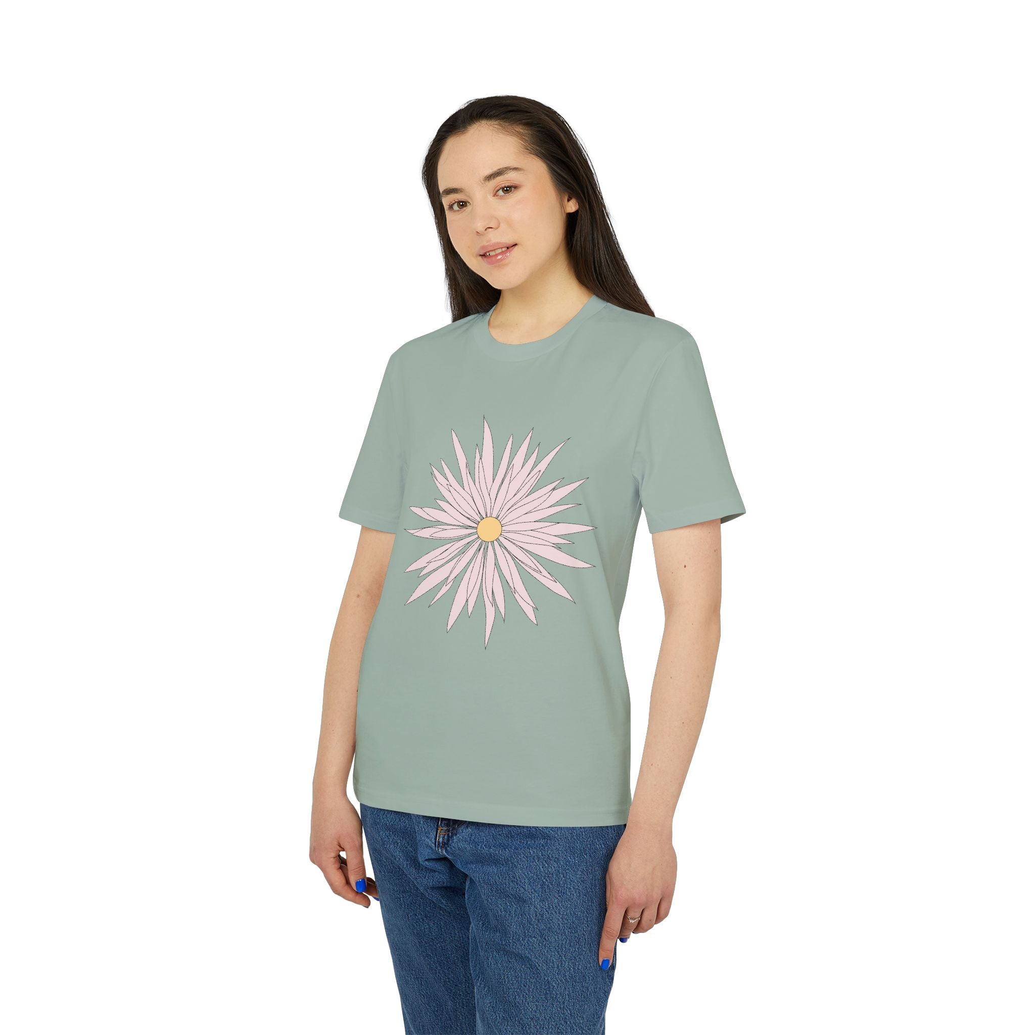 Daisy Love Graphic T-Shirt — Pink Floral Front Daisy with 'LOVE' Back Print