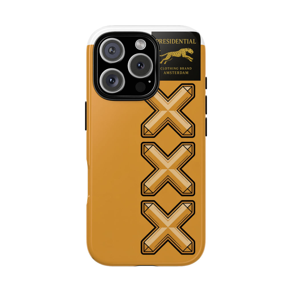 Amsterdam XXX Gold Tough Phone Case – Presidential Lion Design