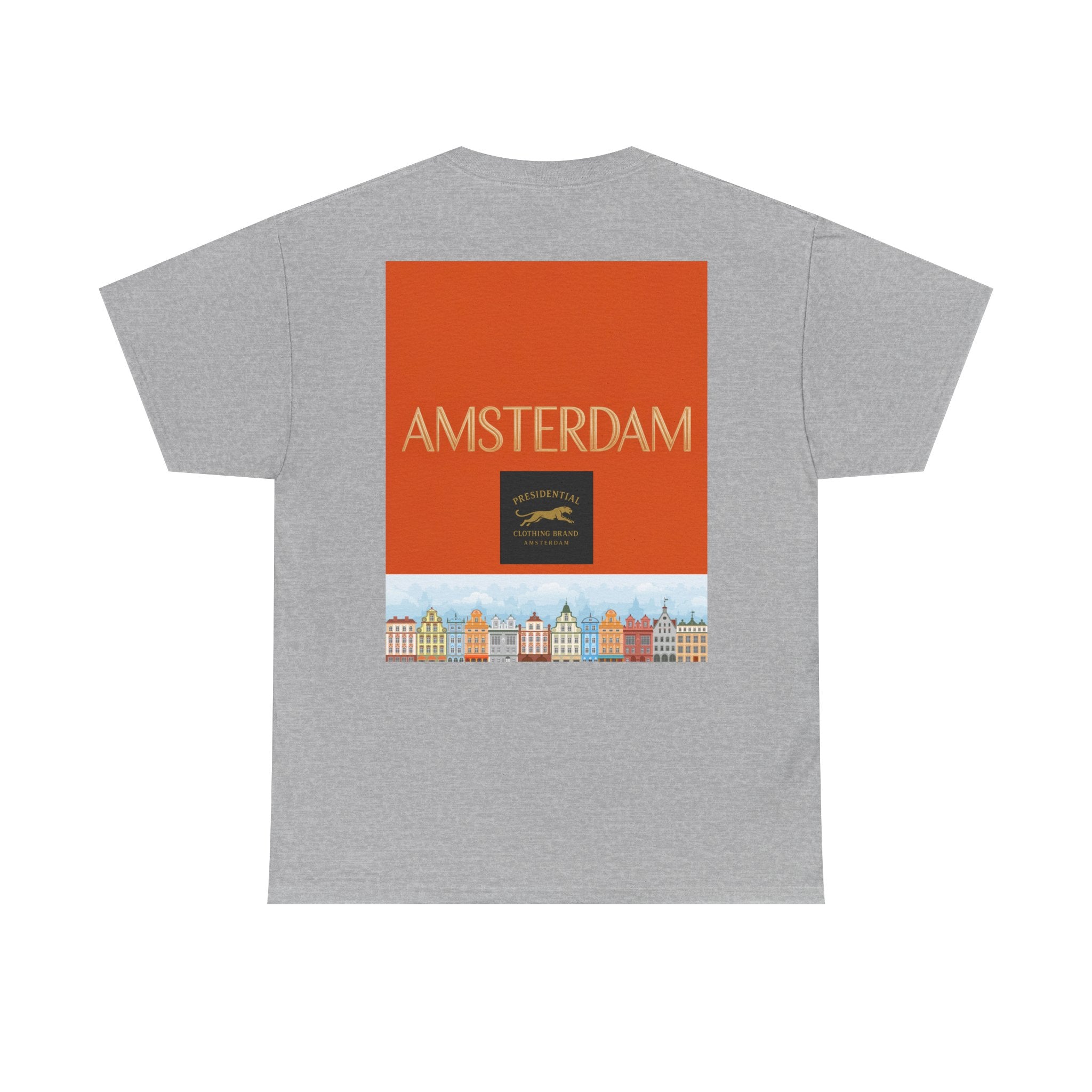 Amsterdam Tulip Graphic Tee — Vintage Cityscape Travel T‑Shirt