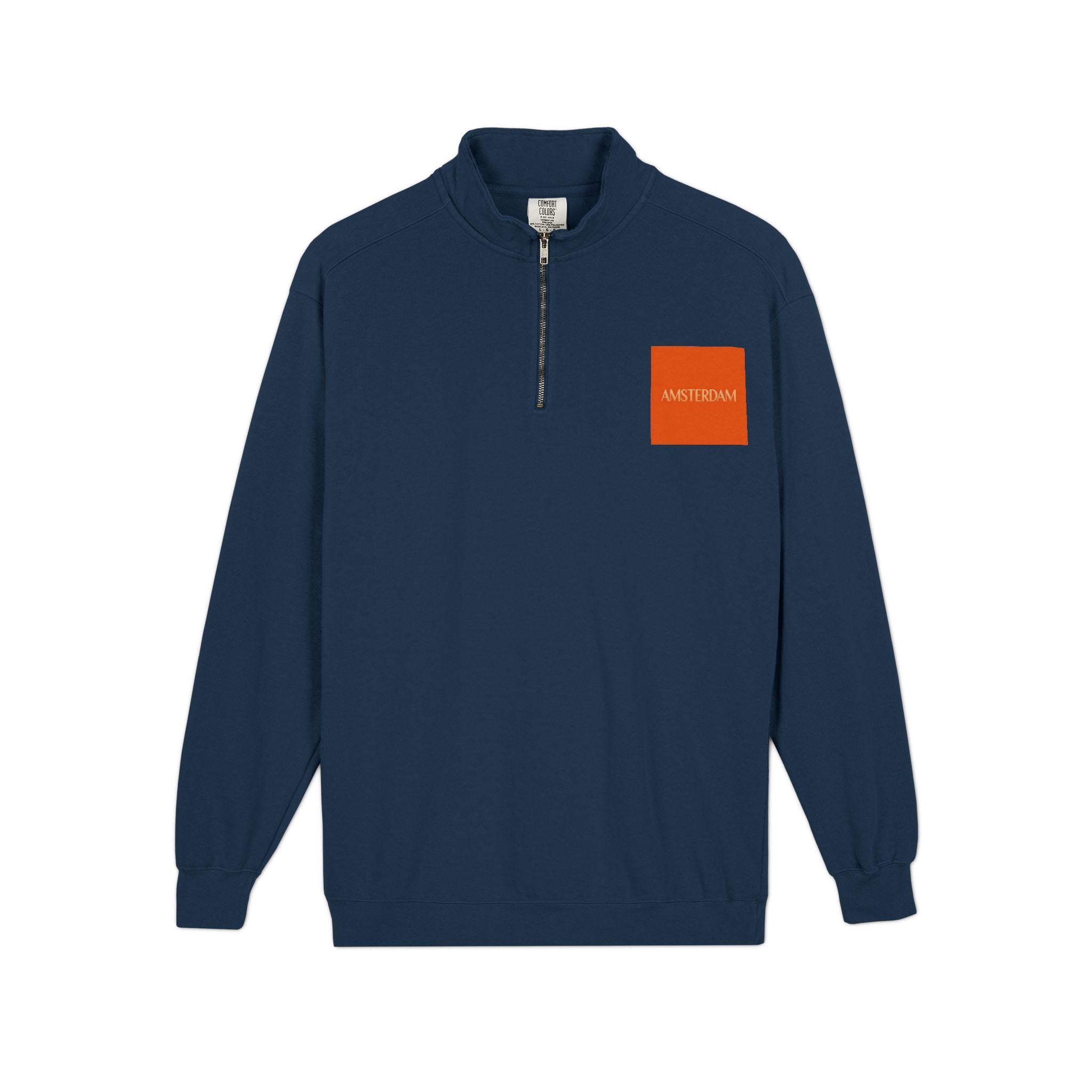 Quarter-Zip Sweatshirt — Night City 'Presidential' Graphic
