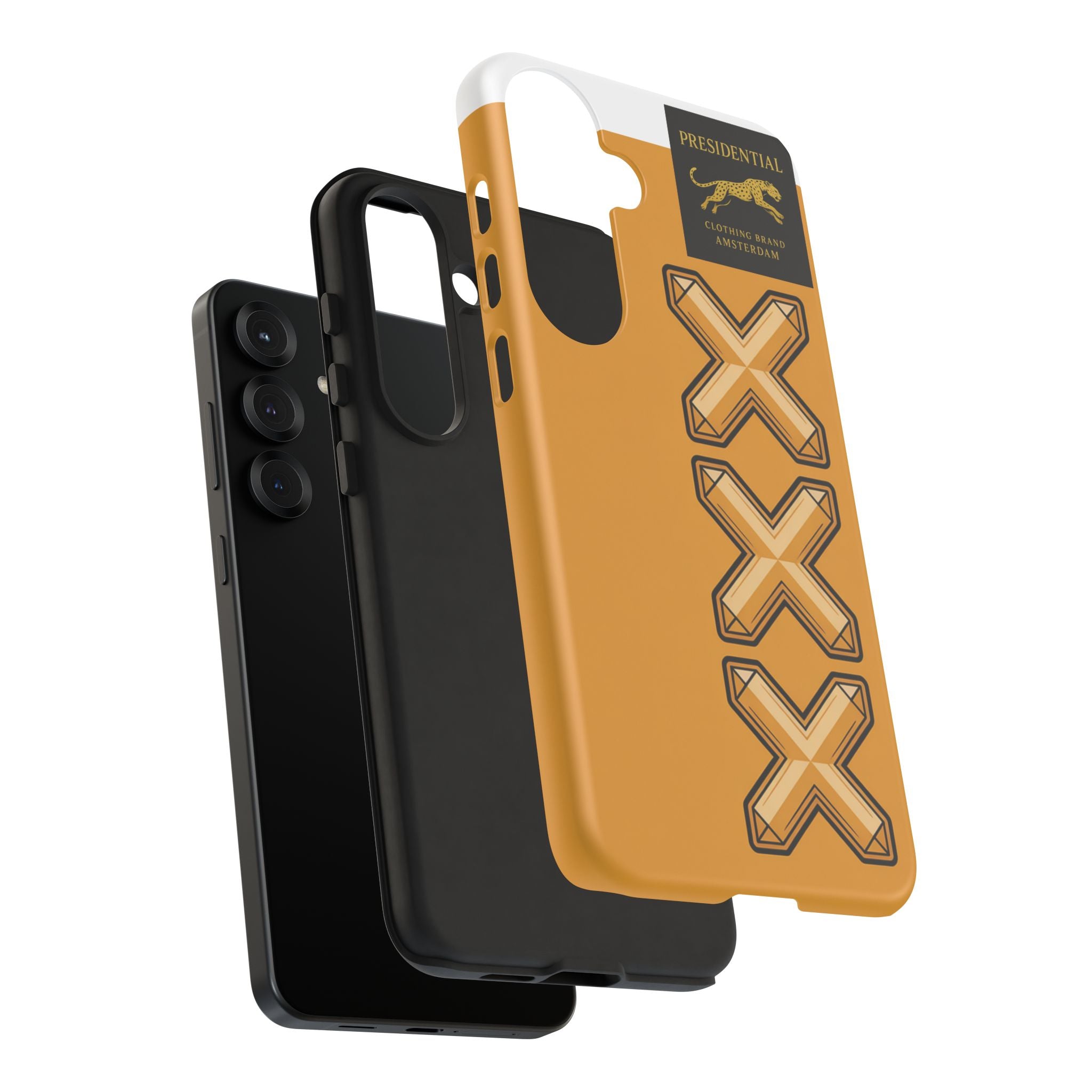 Amsterdam XXX Gold Tough Phone Case – Presidential Lion Design