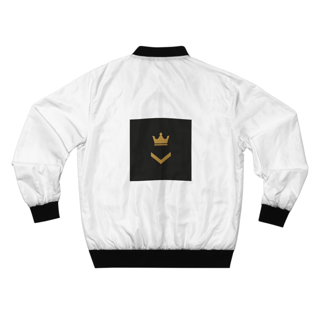 Amsterdam Tulip Bomber Jacket — Crown Emblem Graphic Jacket