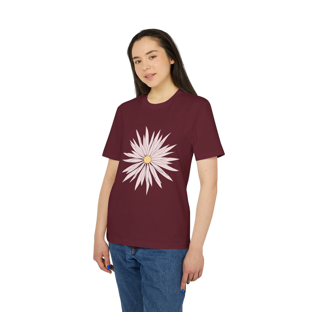Daisy Love Graphic T-Shirt — Pink Floral Front Daisy with 'LOVE' Back Print