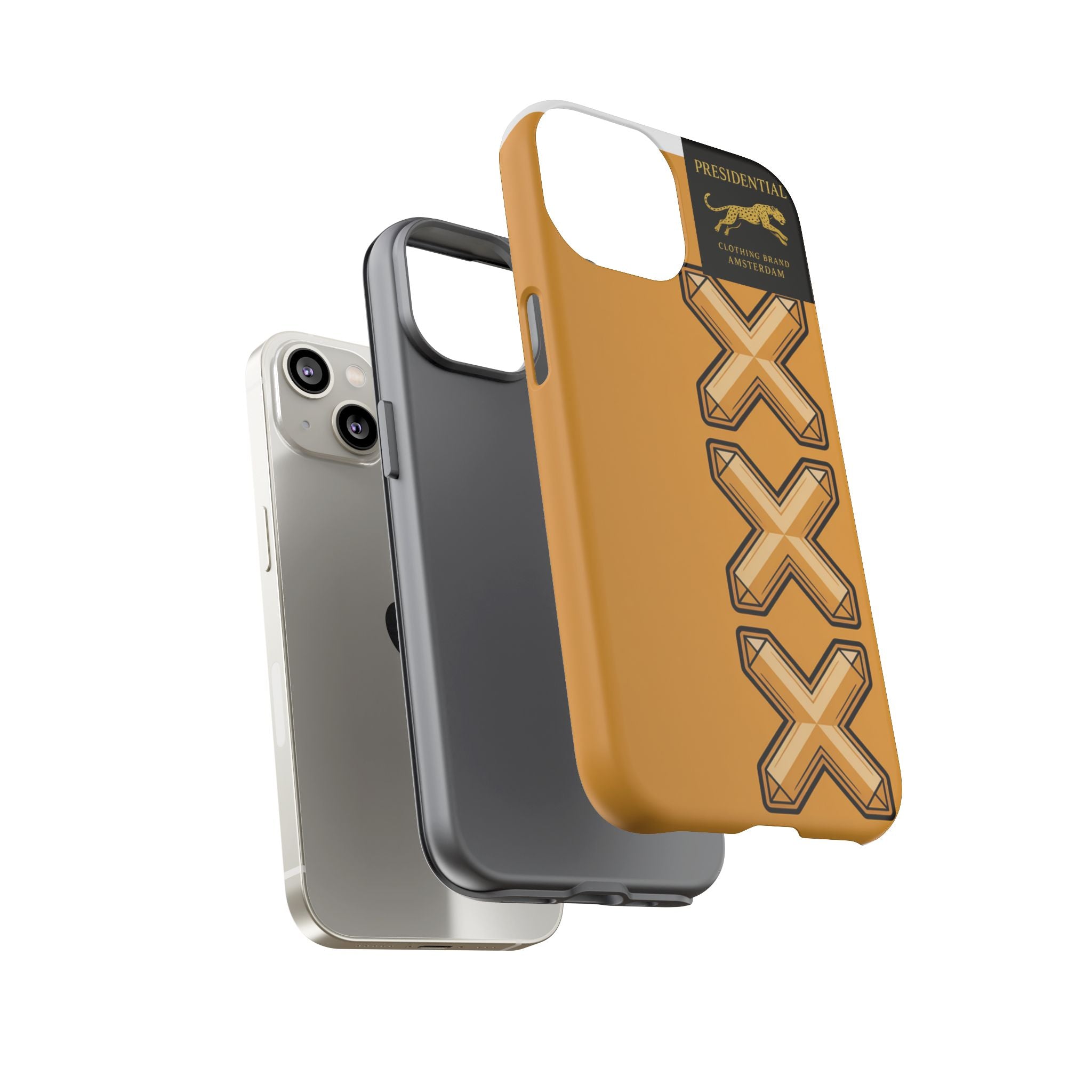 Amsterdam XXX Gold Tough Phone Case – Presidential Lion Design