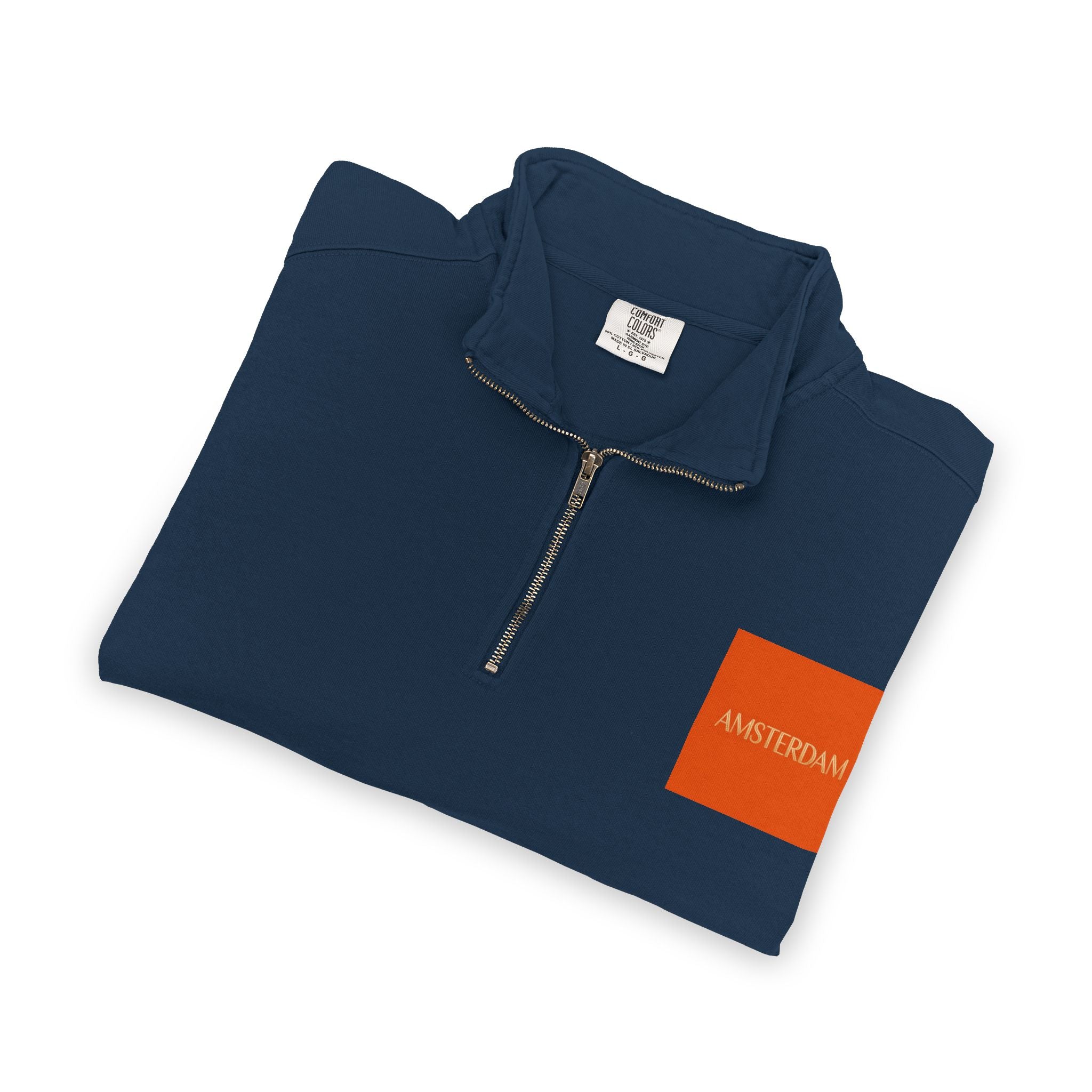 Quarter-Zip Sweatshirt — Night City 'Presidential' Graphic