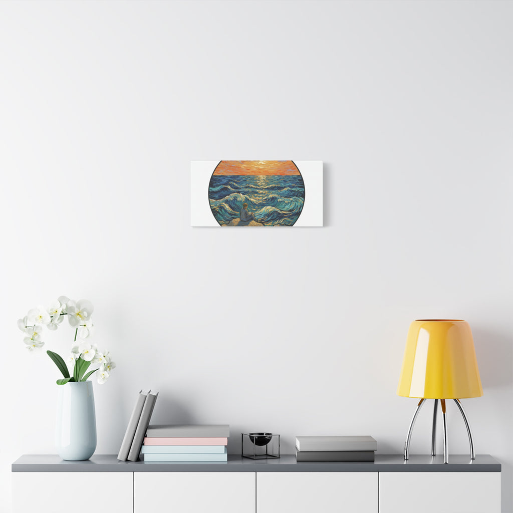 Presidential Sunset Figure Canvas — Ocean Edition