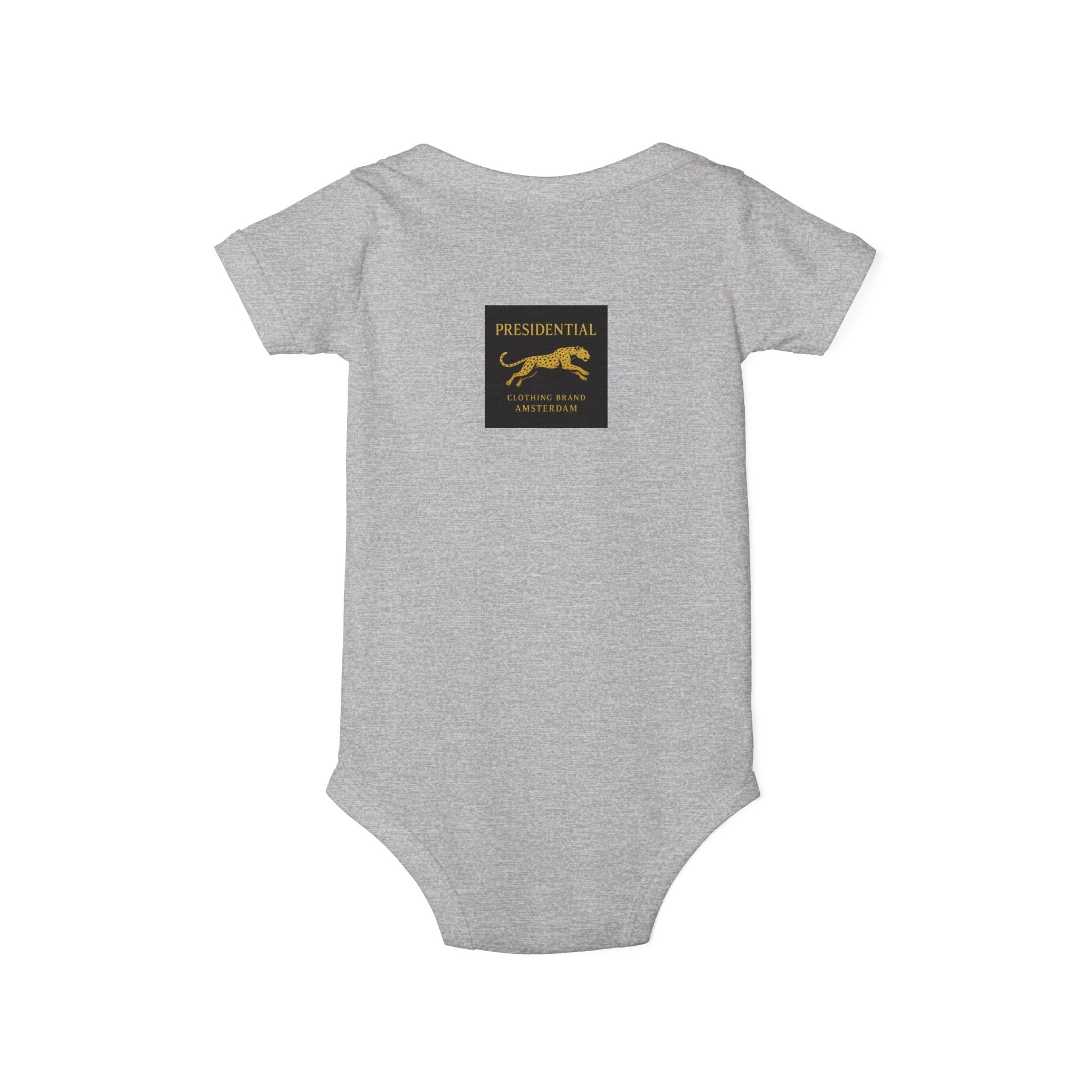 Infant One-Piece Bodysuit — 'Presidential' Gold Lion Logo Baby Bodysuit