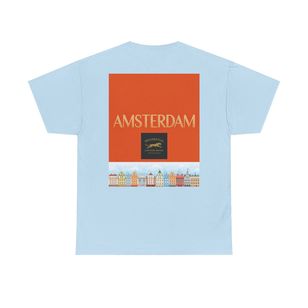 Amsterdam Tulip Graphic Tee — Vintage Cityscape Travel T‑Shirt