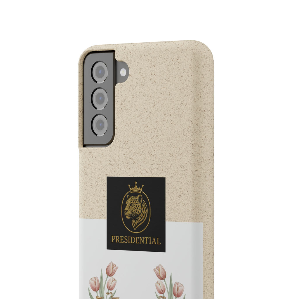 Biodegradable Phone Case — Presidential Lion Crest with Floral Wreath