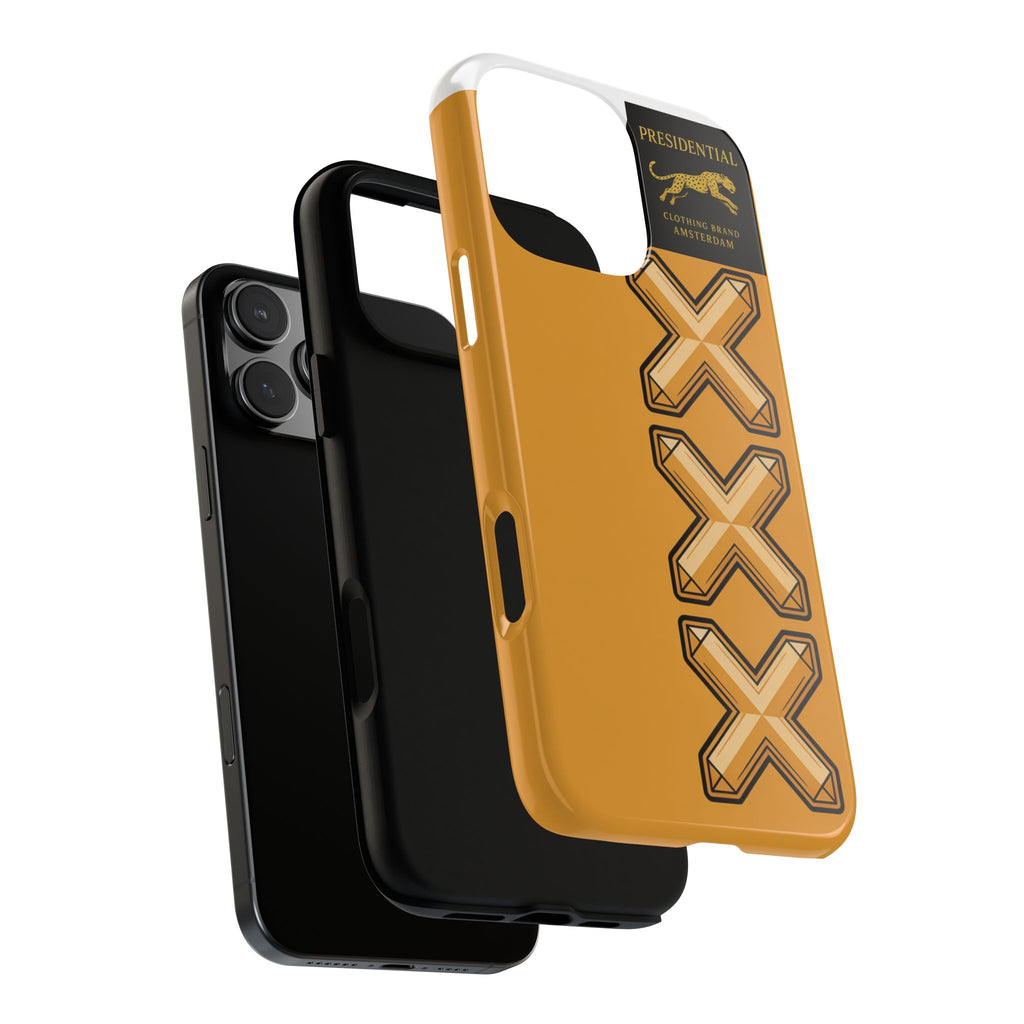Amsterdam XXX Gold Tough Phone Case – Presidential Lion Design