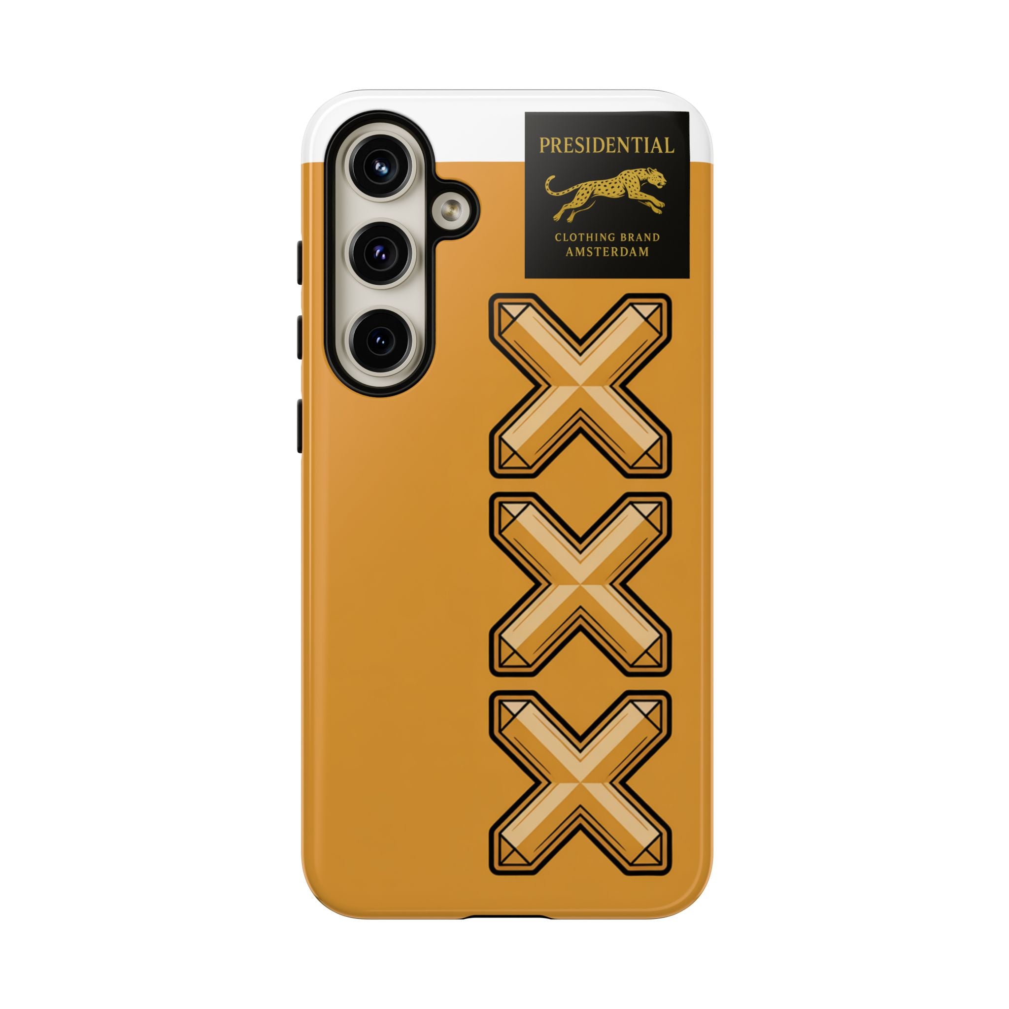 Amsterdam XXX Gold Tough Phone Case – Presidential Lion Design