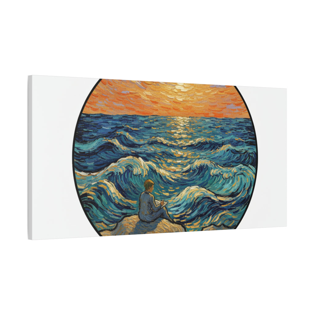 Presidential Sunset Figure Canvas — Ocean Edition