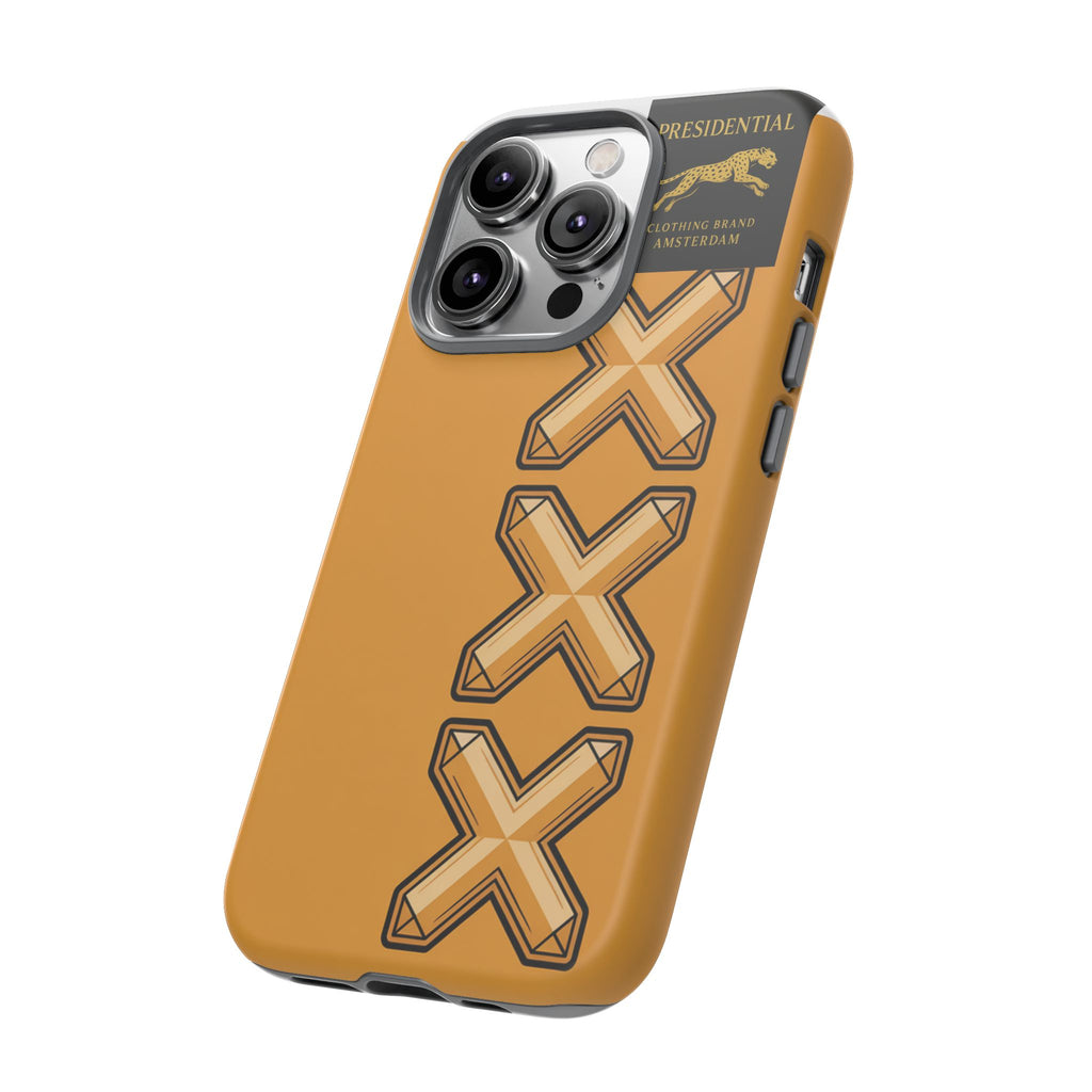 Amsterdam XXX Gold Tough Phone Case – Presidential Lion Design
