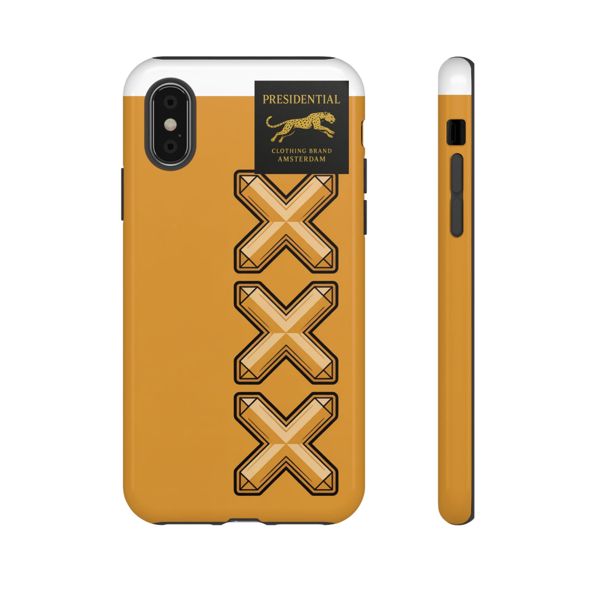 Amsterdam XXX Gold Tough Phone Case – Presidential Lion Design