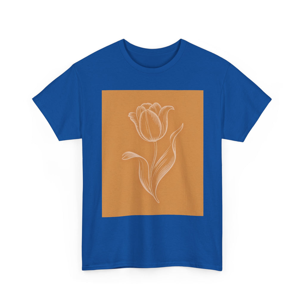Amsterdam Tulip Graphic Tee — Vintage Cityscape Travel T‑Shirt
