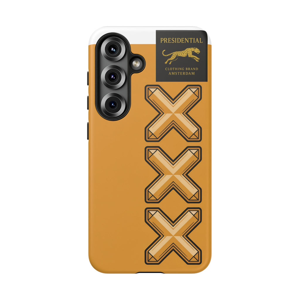 Amsterdam XXX Gold Tough Phone Case – Presidential Lion Design
