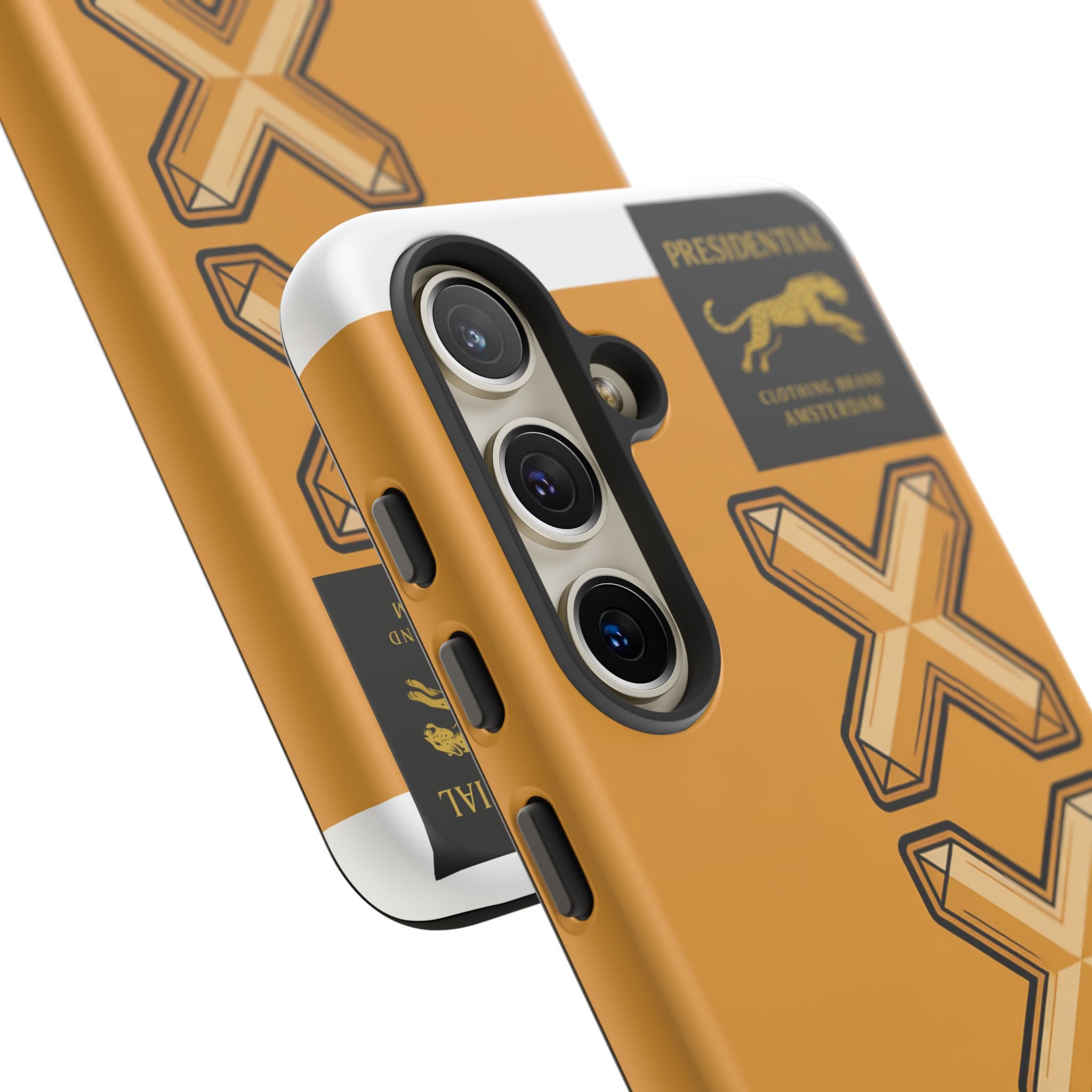 Amsterdam XXX Gold Tough Phone Case – Presidential Lion Design