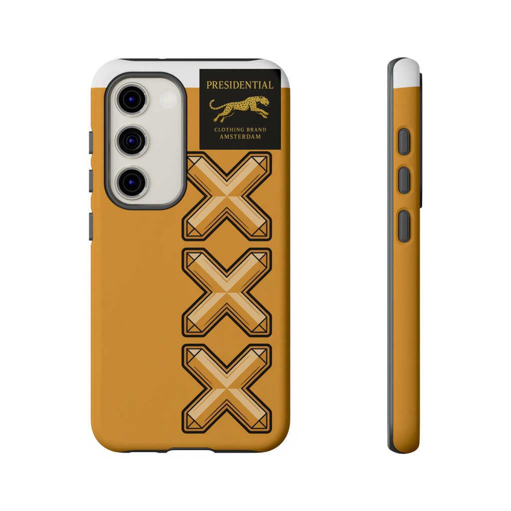 Amsterdam XXX Gold Tough Phone Case – Presidential Lion Design