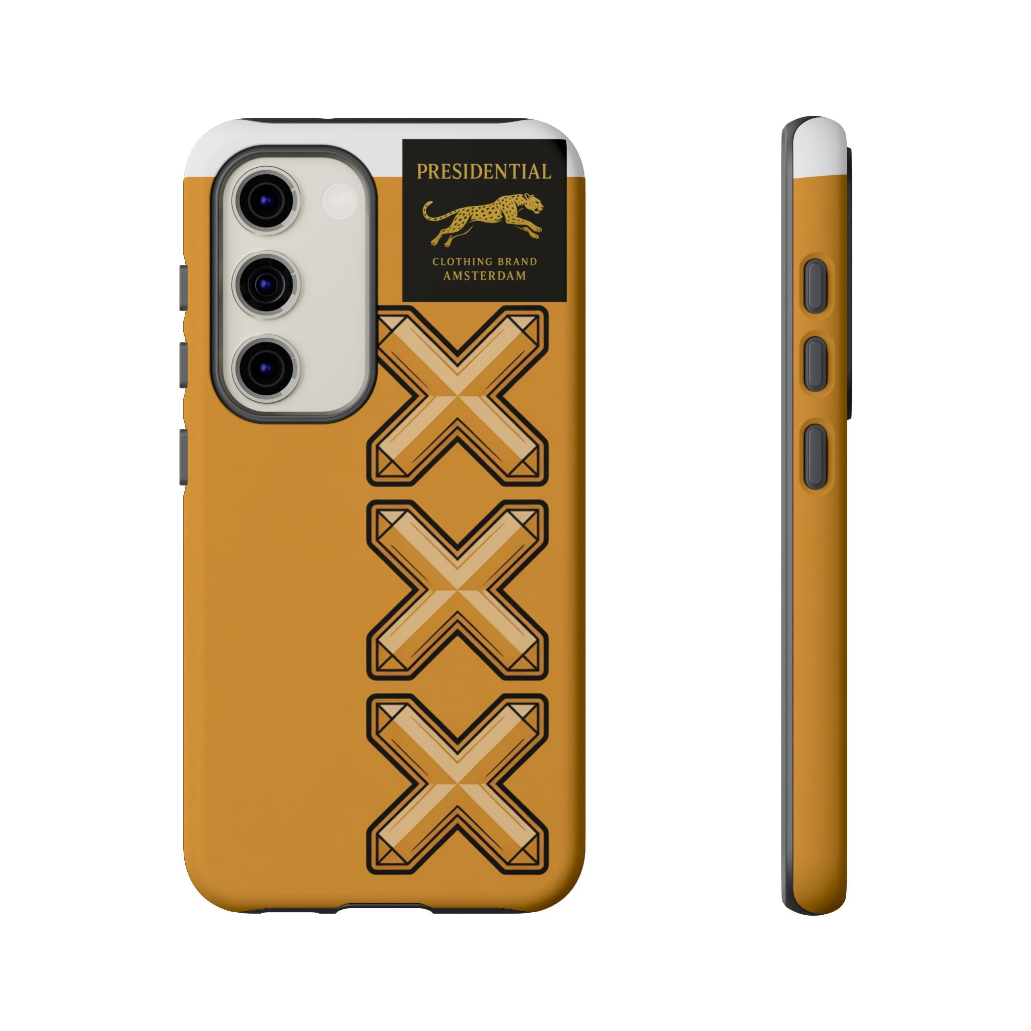 Amsterdam XXX Gold Tough Phone Case – Presidential Lion Design