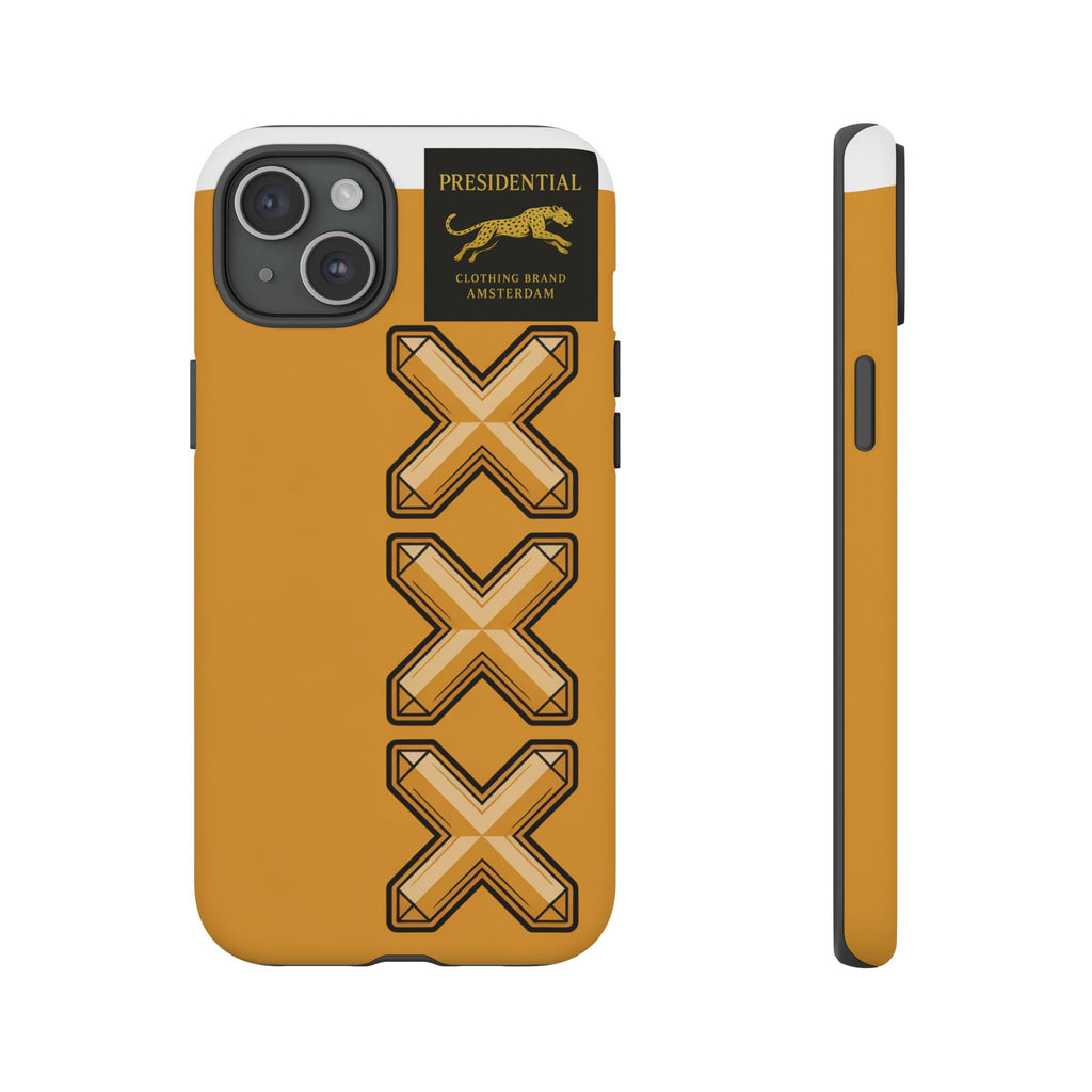 Amsterdam XXX Gold Tough Phone Case – Presidential Lion Design