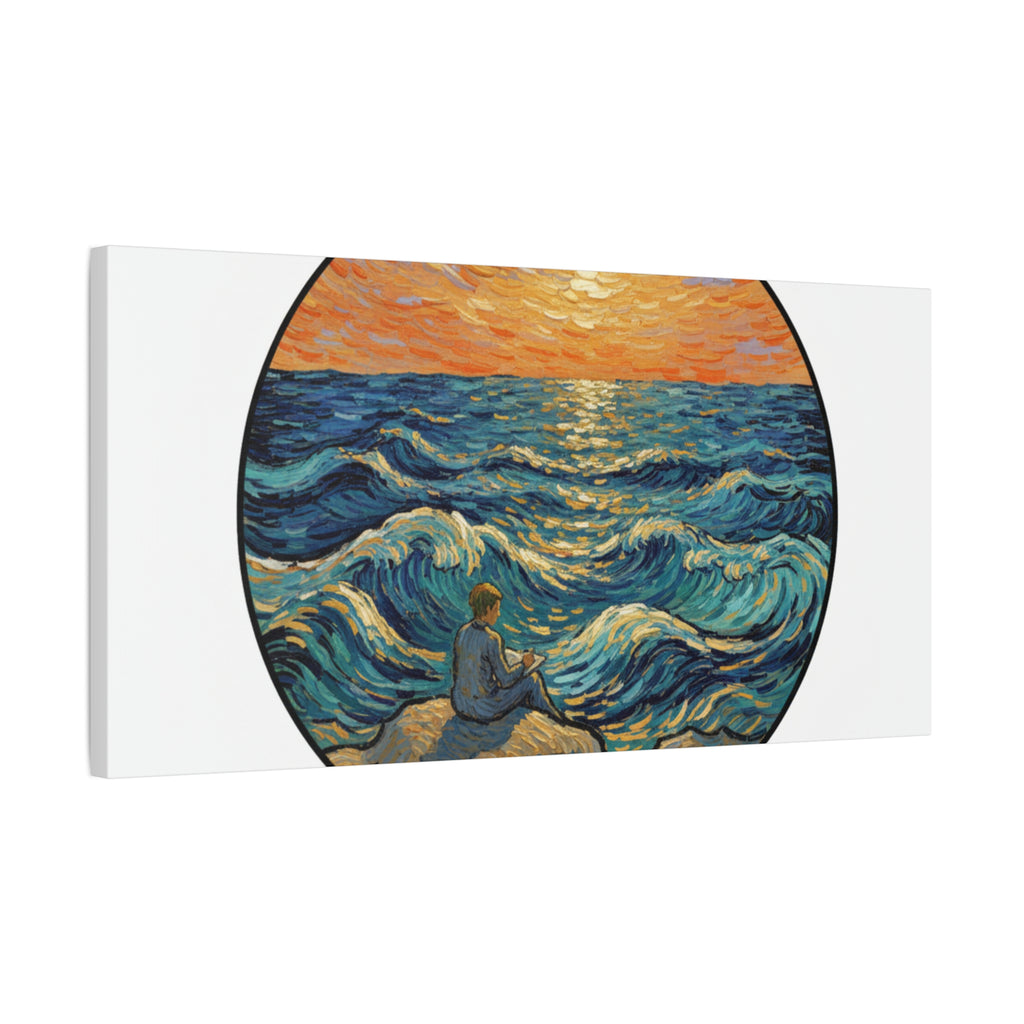 Presidential Sunset Figure Canvas — Ocean Edition