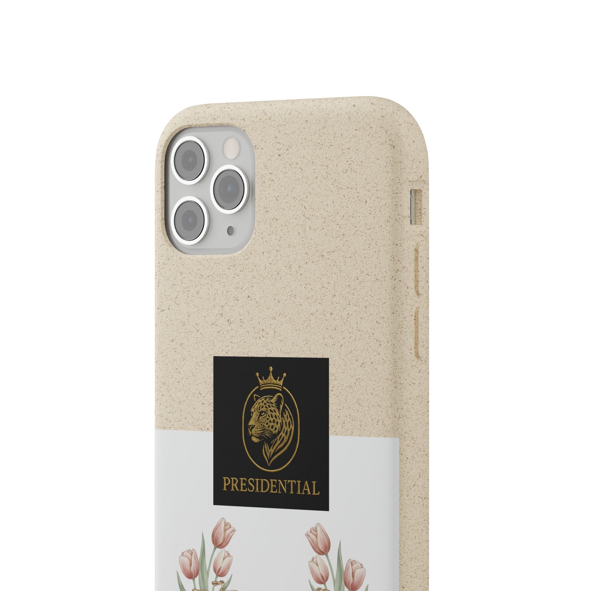 Biodegradable Phone Case — Presidential Lion Crest with Floral Wreath
