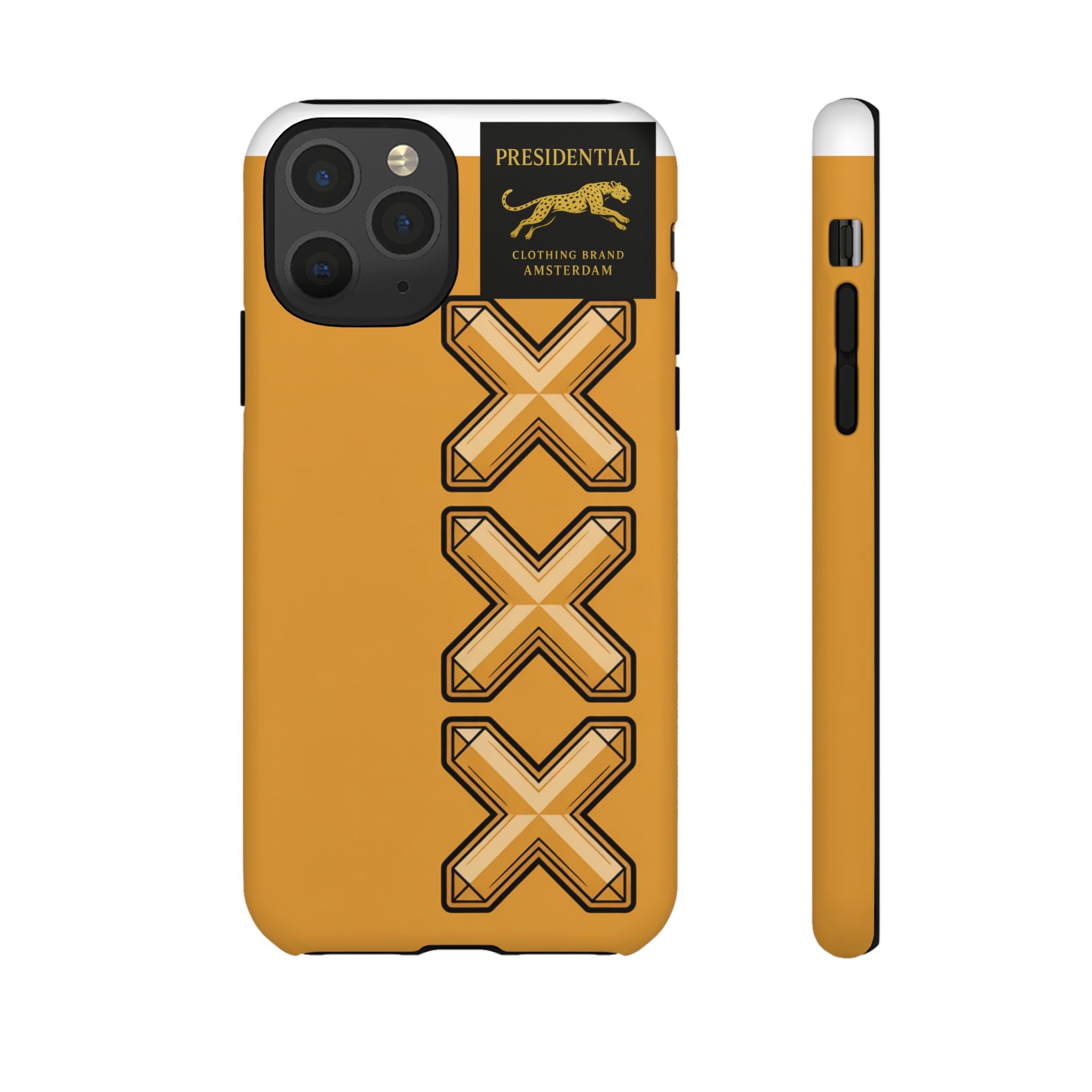 Amsterdam XXX Gold Tough Phone Case – Presidential Lion Design