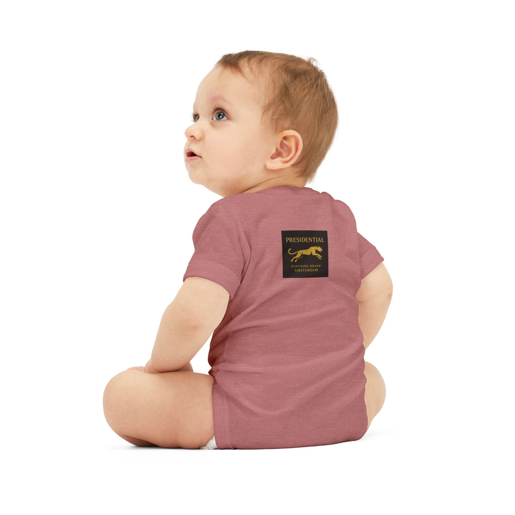 Infant One-Piece Bodysuit — 'Presidential' Gold Lion Logo Baby Bodysuit