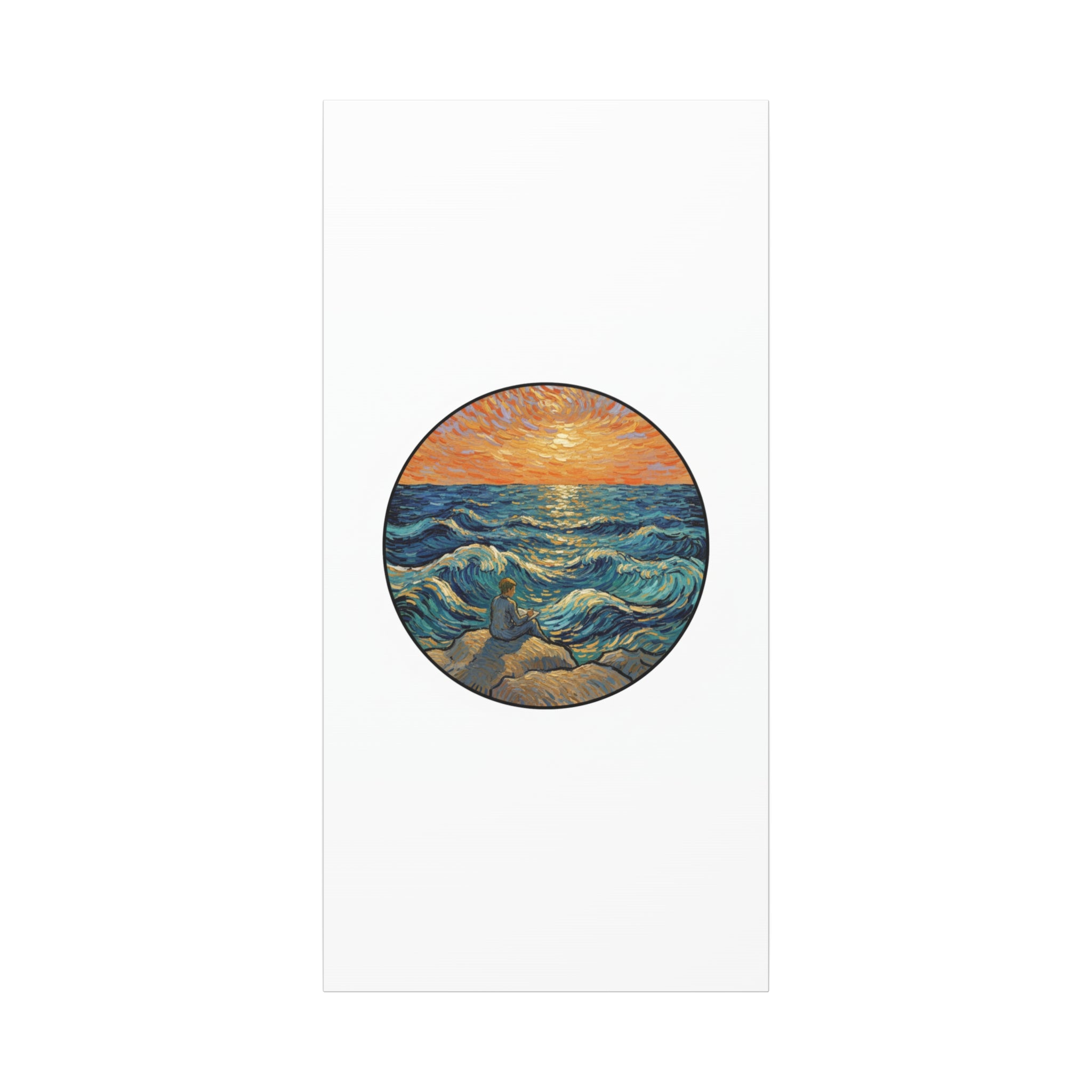 Presidential Sunset Figure Canvas — Ocean Edition