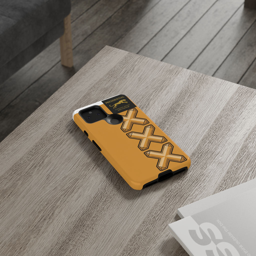 Amsterdam XXX Gold Tough Phone Case – Presidential Lion Design
