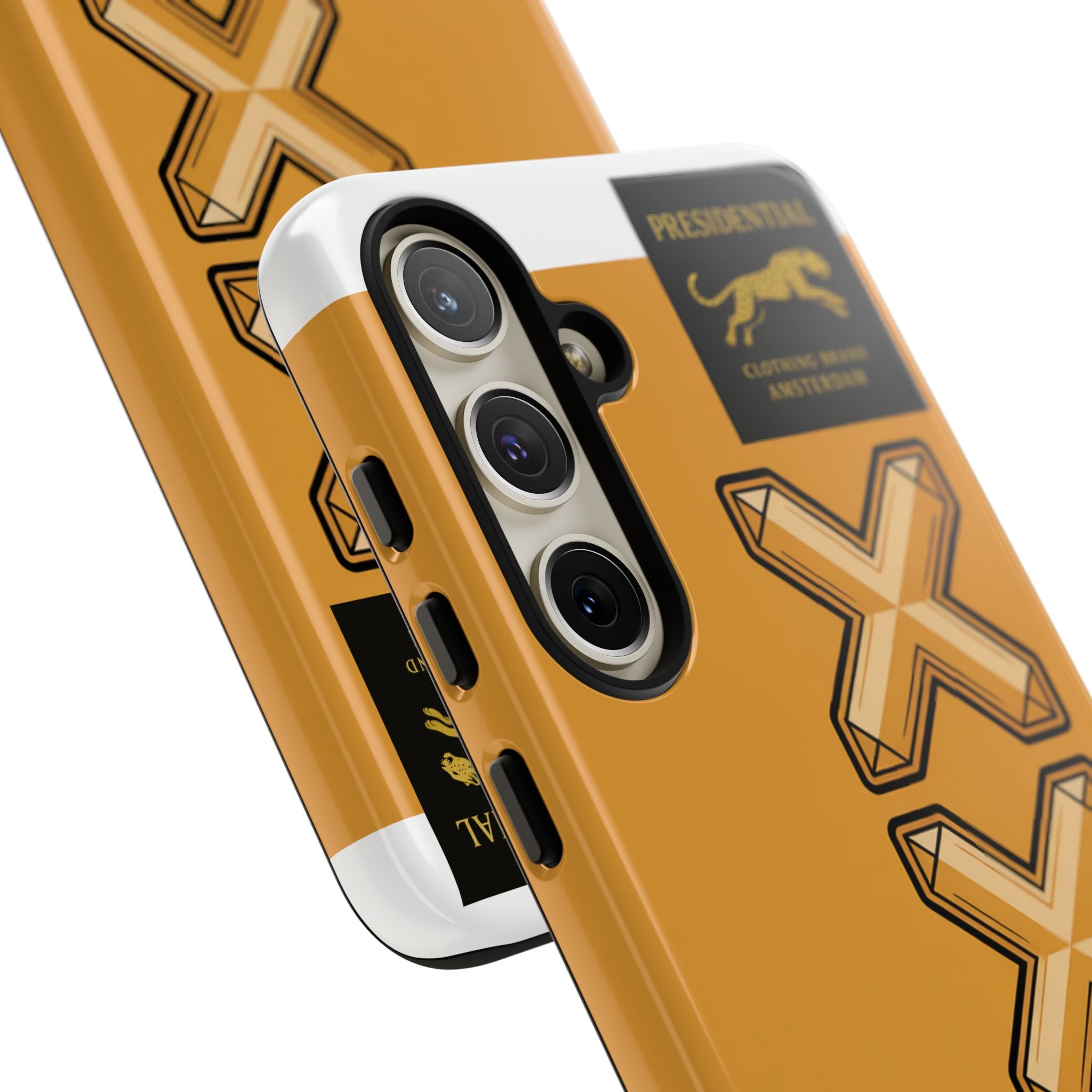 Amsterdam XXX Gold Tough Phone Case – Presidential Lion Design