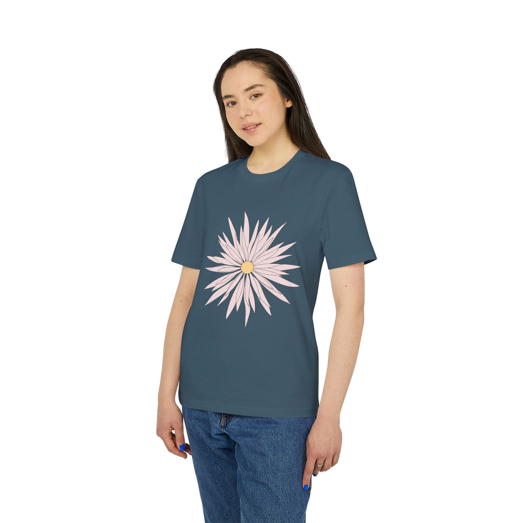 Daisy Love Graphic T-Shirt — Pink Floral Front Daisy with 'LOVE' Back Print
