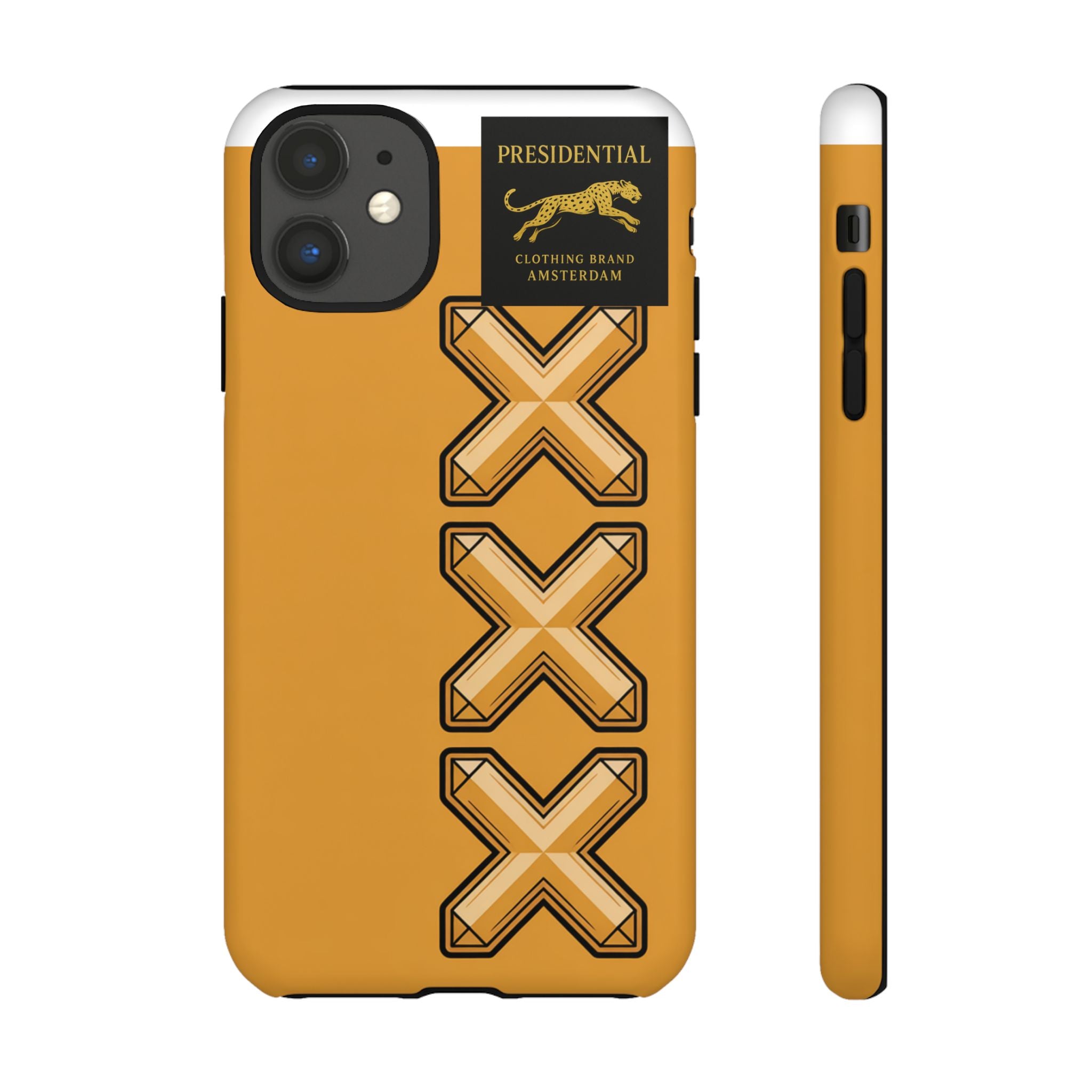 Amsterdam XXX Gold Tough Phone Case – Presidential Lion Design