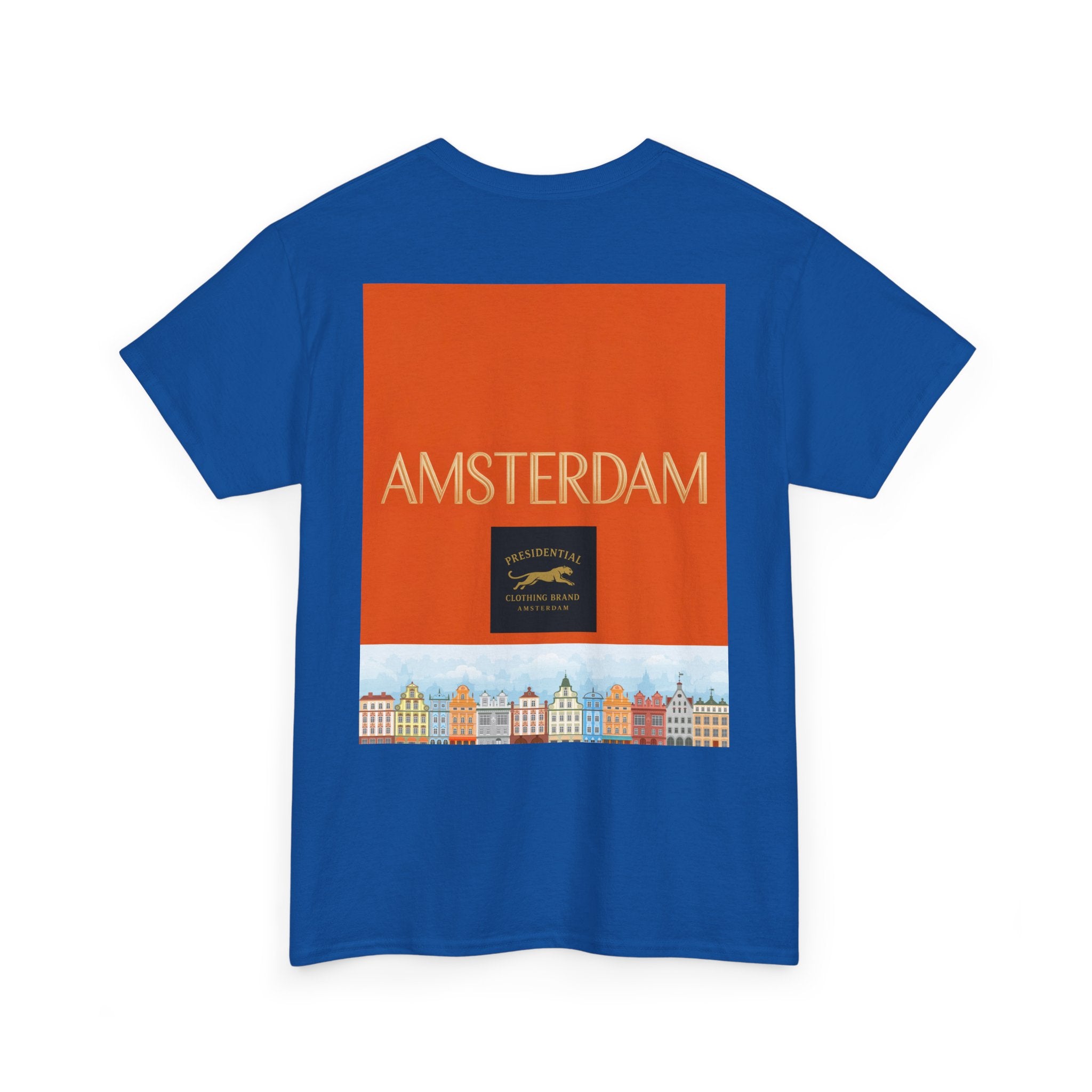 Amsterdam Tulip Graphic Tee — Vintage Cityscape Travel T‑Shirt