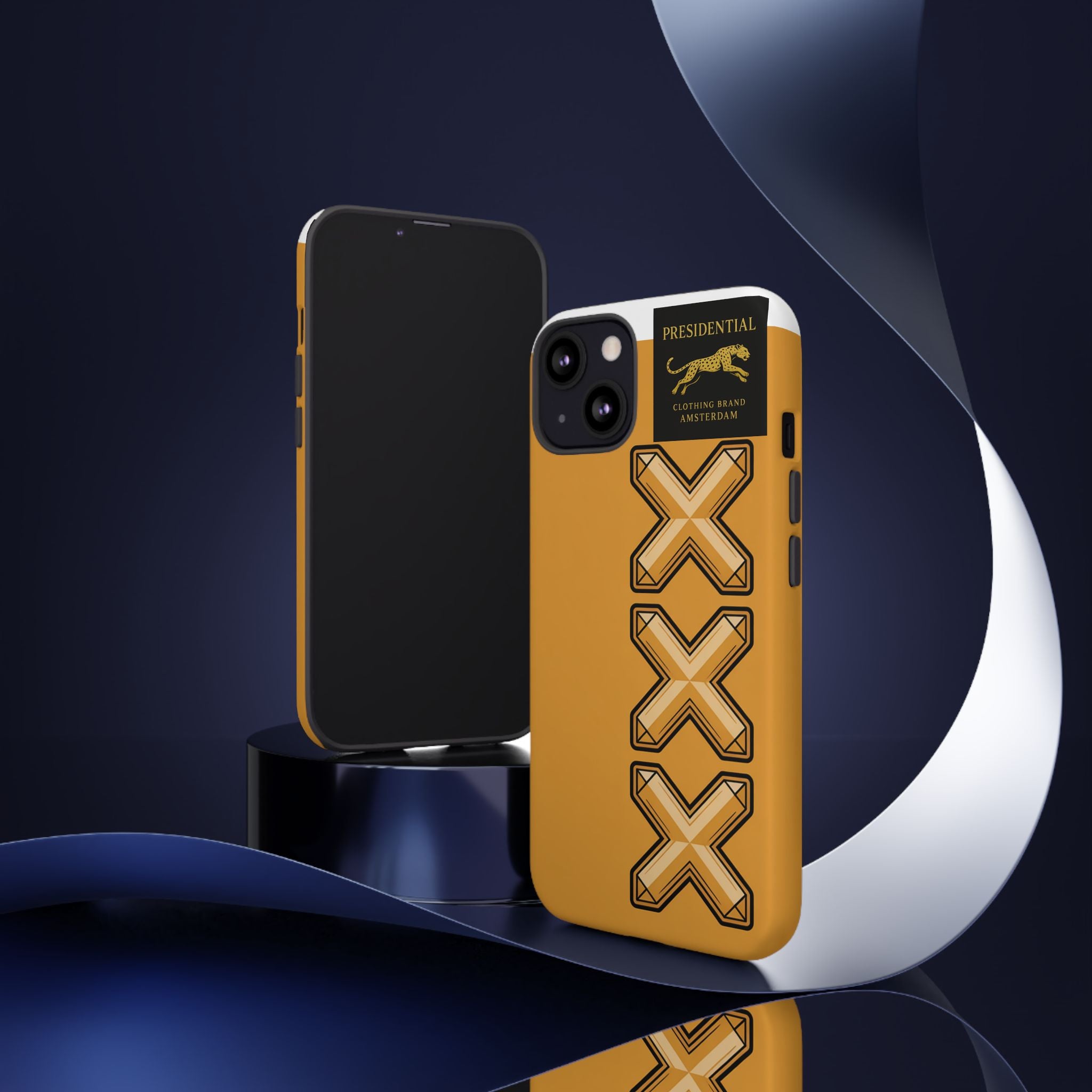 Amsterdam XXX Gold Tough Phone Case – Presidential Lion Design