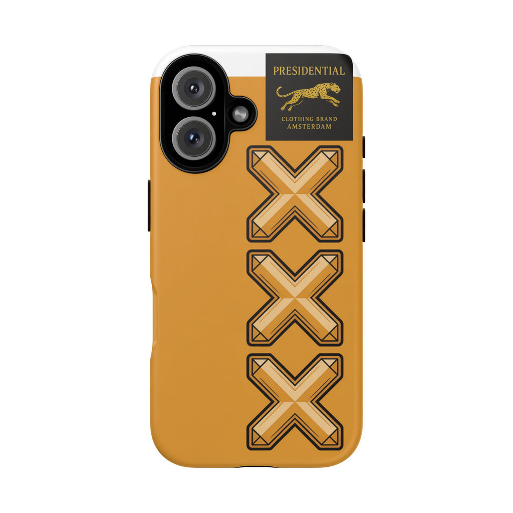 Amsterdam XXX Gold Tough Phone Case – Presidential Lion Design